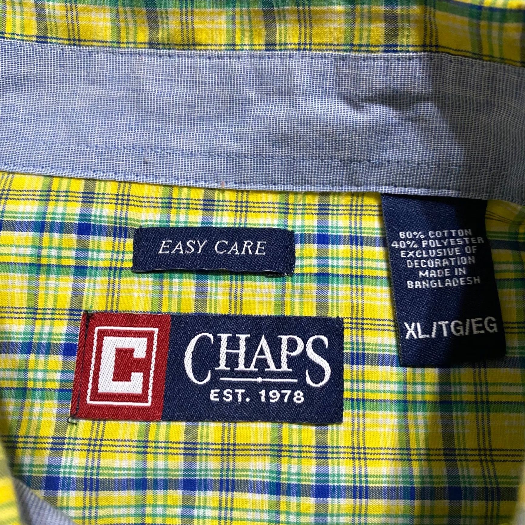 Chaps Ralph Lauren Chaps Mens XL Shirt Multicolor Plaid Check Long Sleeve Button-Down Size US XXL / EU 58 / 5 - 3 Thumbnail