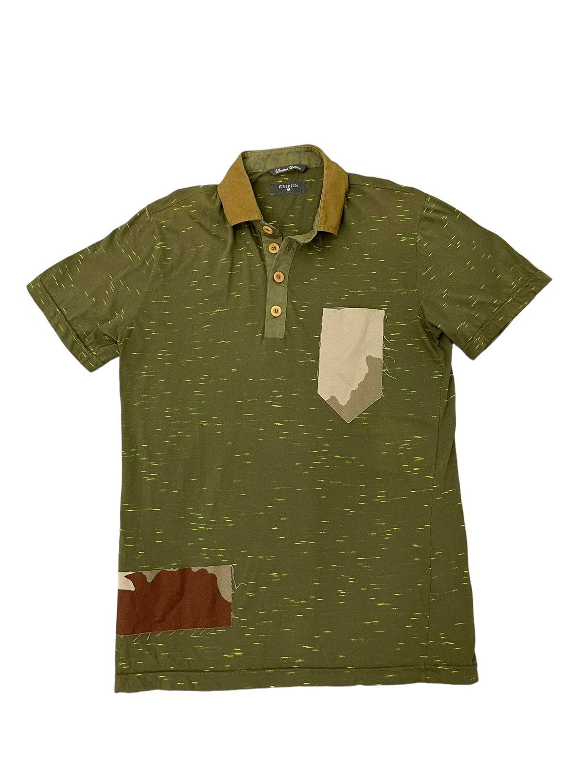 Griffin Patchwork Polo Griffin Italy Limited Edition 5🟩2 Size US M / EU 48-50 / 2 - 1 Thumbnail