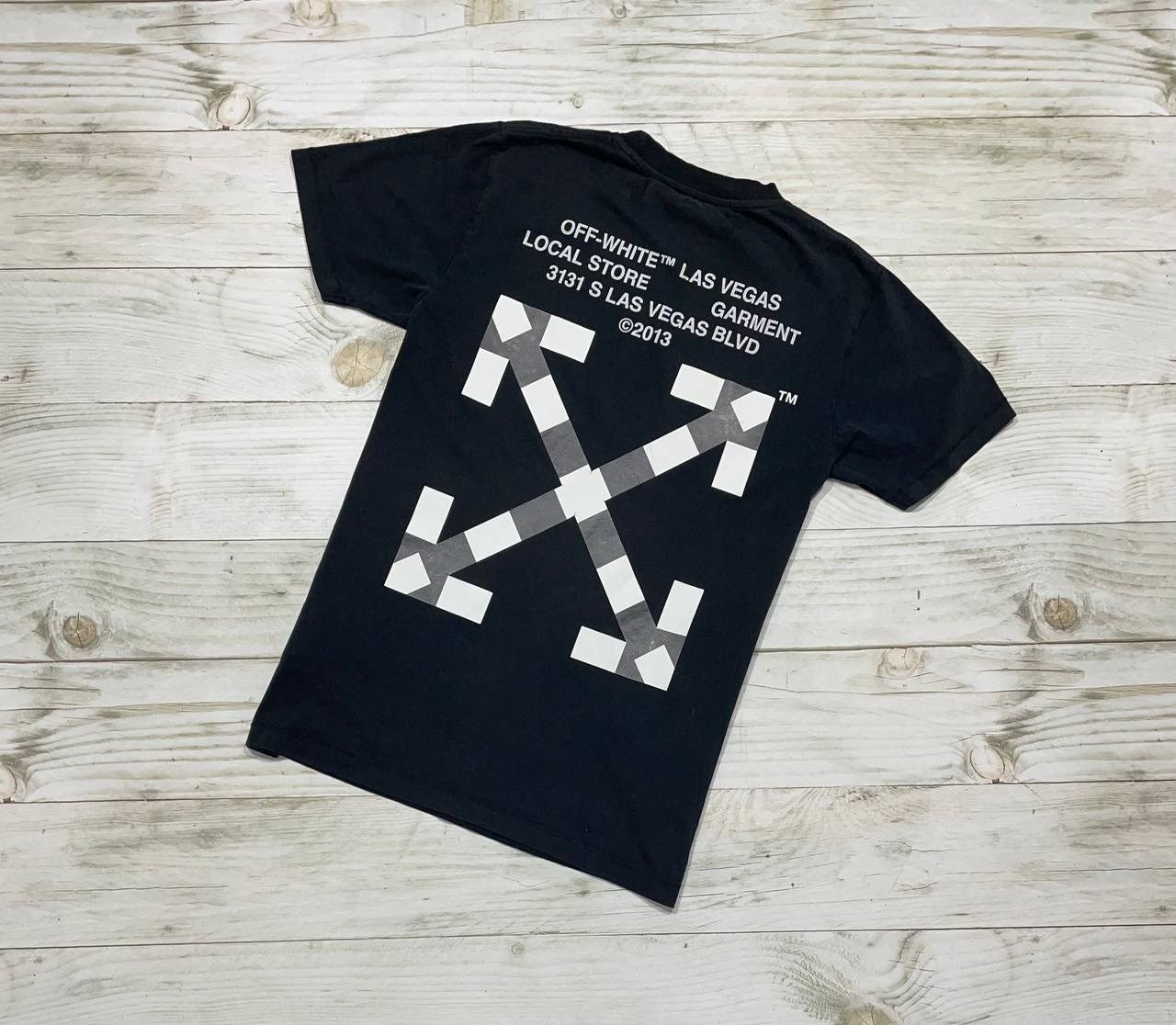 image of Off White Off-White Las Vegas 2013 Exclusive Arrows T-Shirt Y2K in Black, Men's (Size Small)