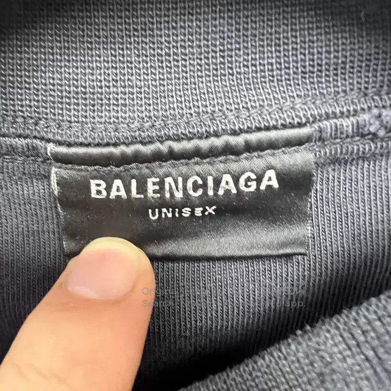 Balenciaga Balenciaga Black washed diamond 'See Now Buy Now' short-sl Size US S / EU 44-46 / 1 - 3 Thumbnail