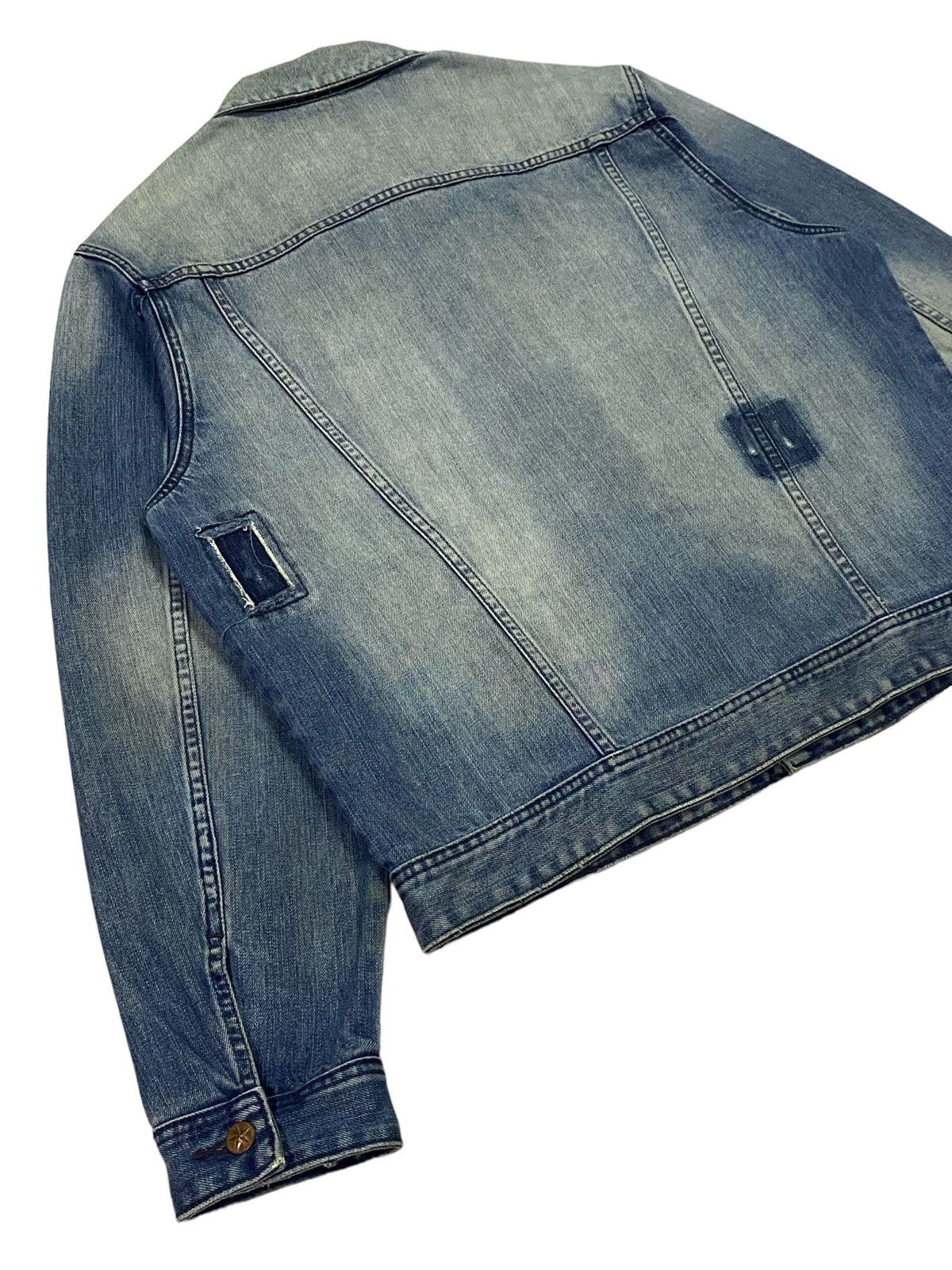 Jean Paul Gaultier Jean Paul Glaultier Distressed Denim Jacket Size US XL / EU 56 / 4 - 22 Thumbnail