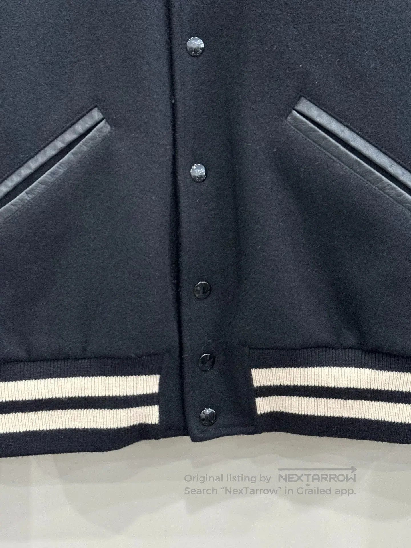 Gucci gucci wool leather bomber jacket size 50. Size US M / EU 48-50 / 2 - 4 Thumbnail