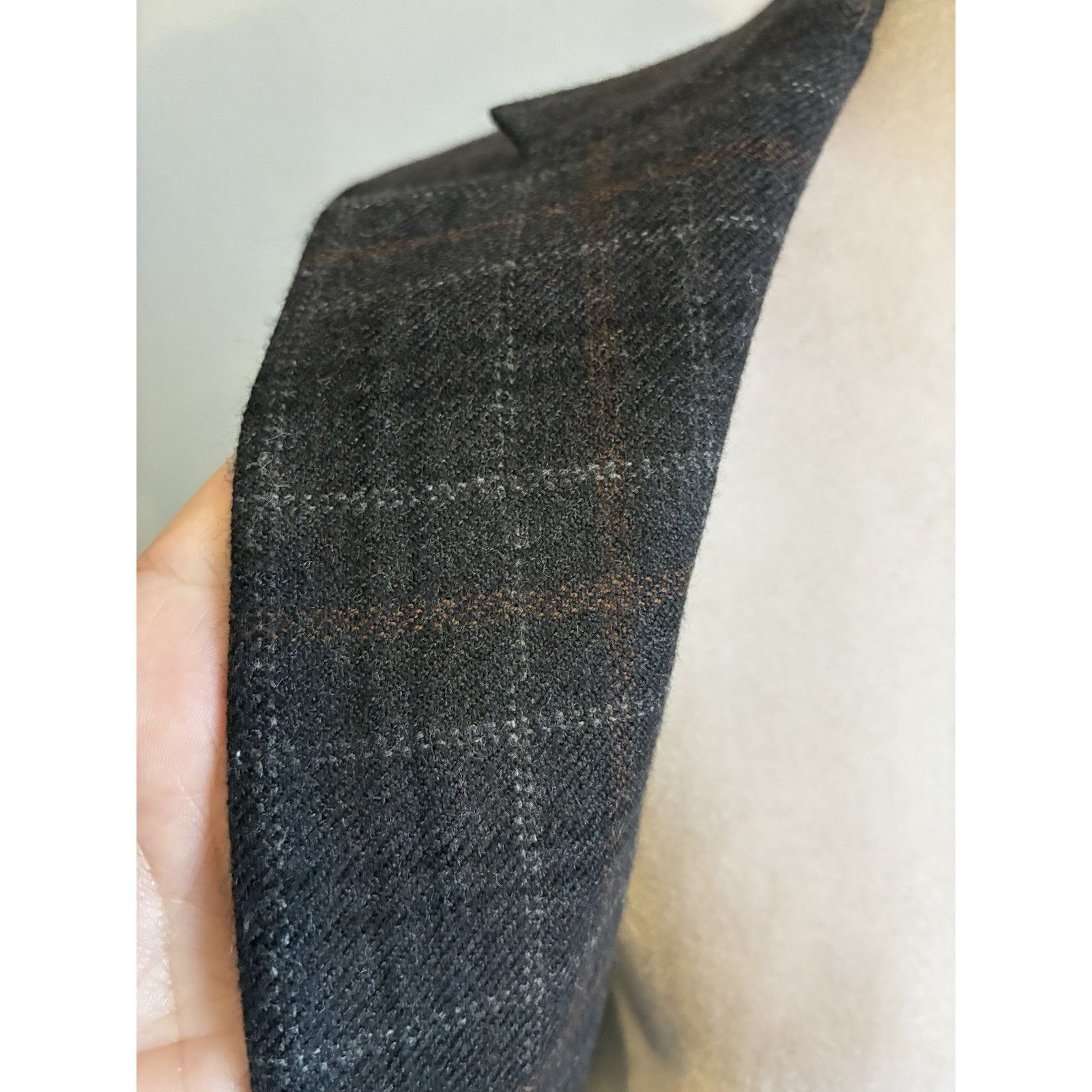 Canali CANALI Gray Plaid Check 100% Wool Blazer Sport Coat 38R S Size 38R - 20 Thumbnail