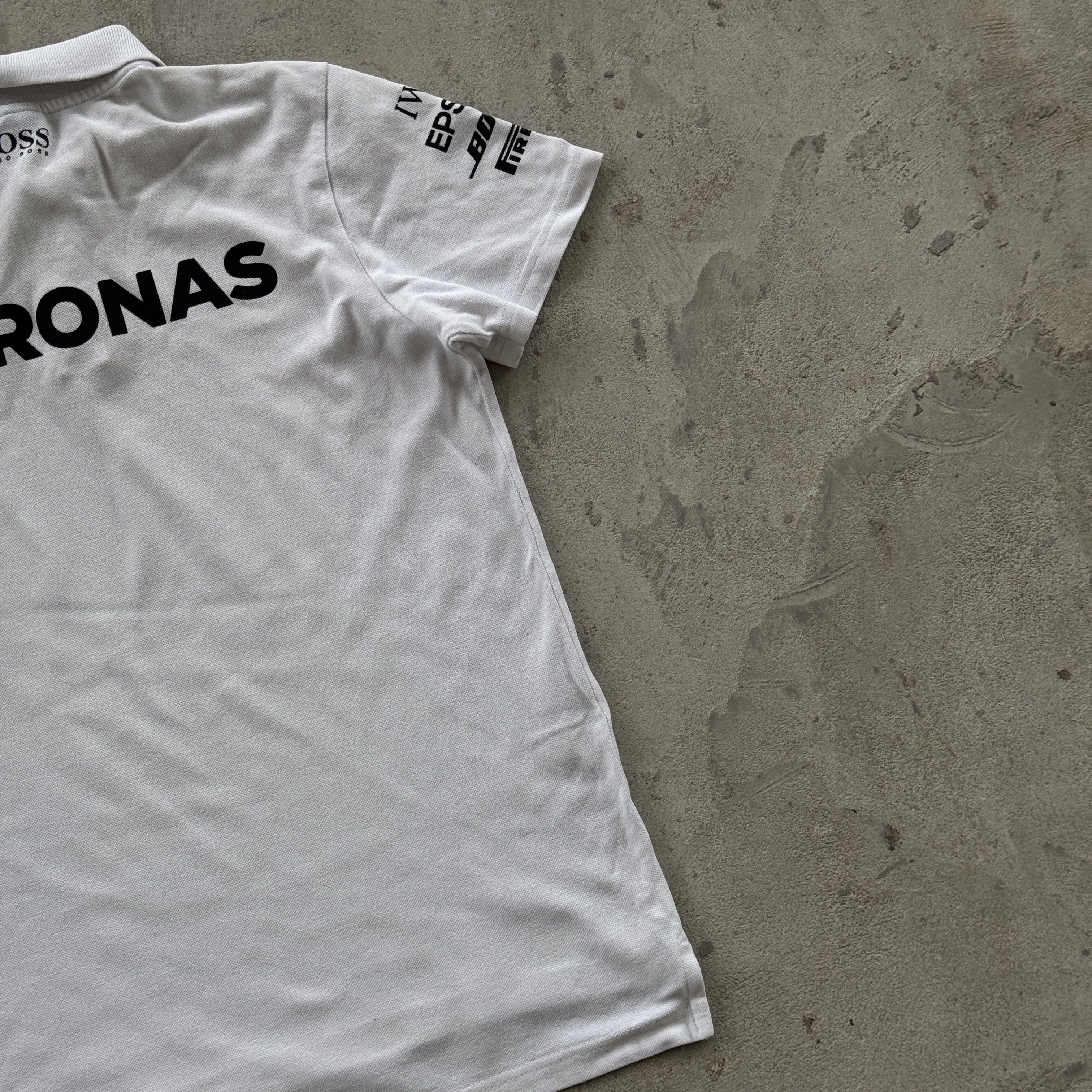 Mercedes-Benz Mercedes AMG Petronas F1 Team Polo Shirt Hugo Boss White S Size US S / EU 44-46 / 1 - 6 Thumbnail