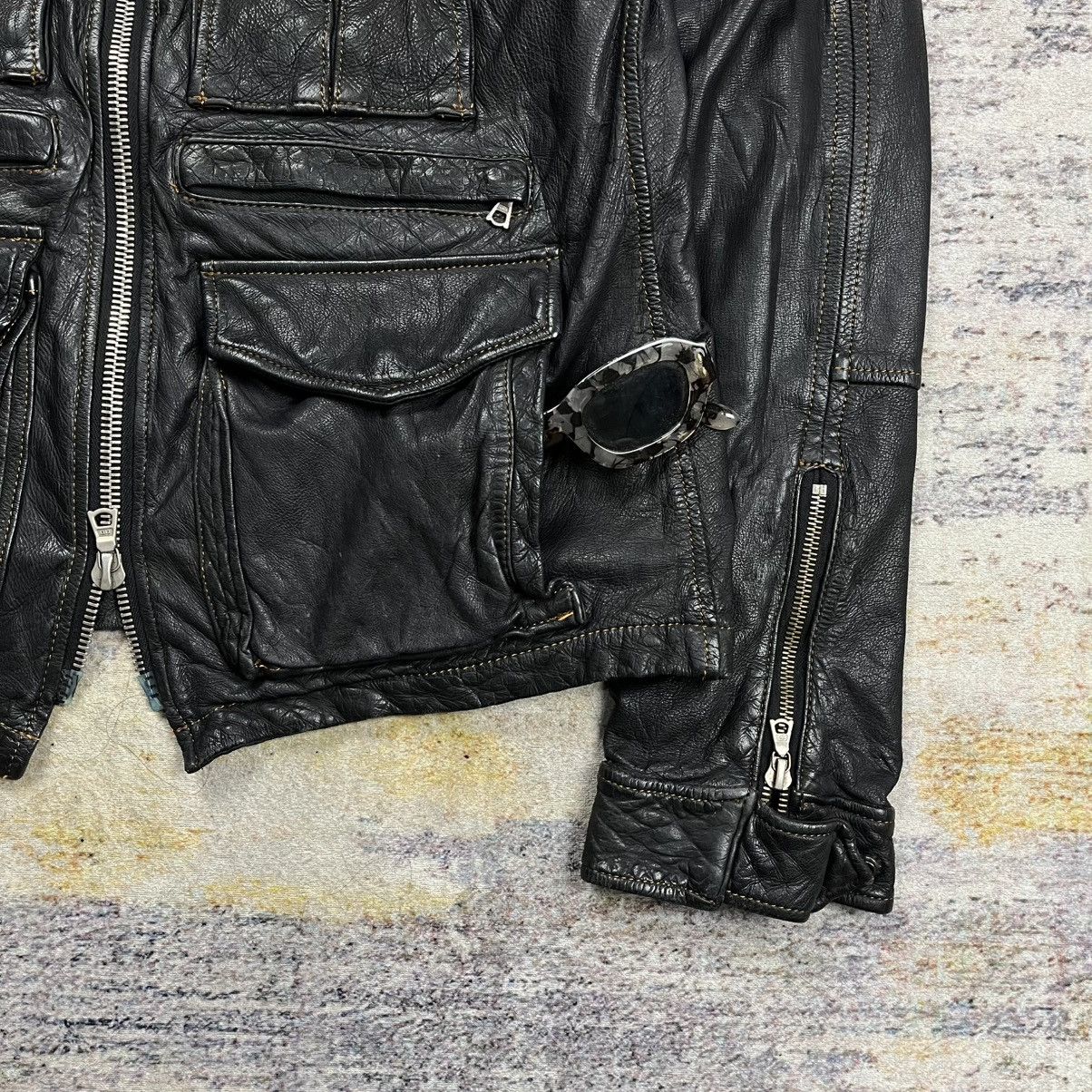 Isamu Katayama Backlash Slow Gun multi pocket cargo deerskin leather jacket Size US M / EU 48-50 / 2 - 6 Thumbnail