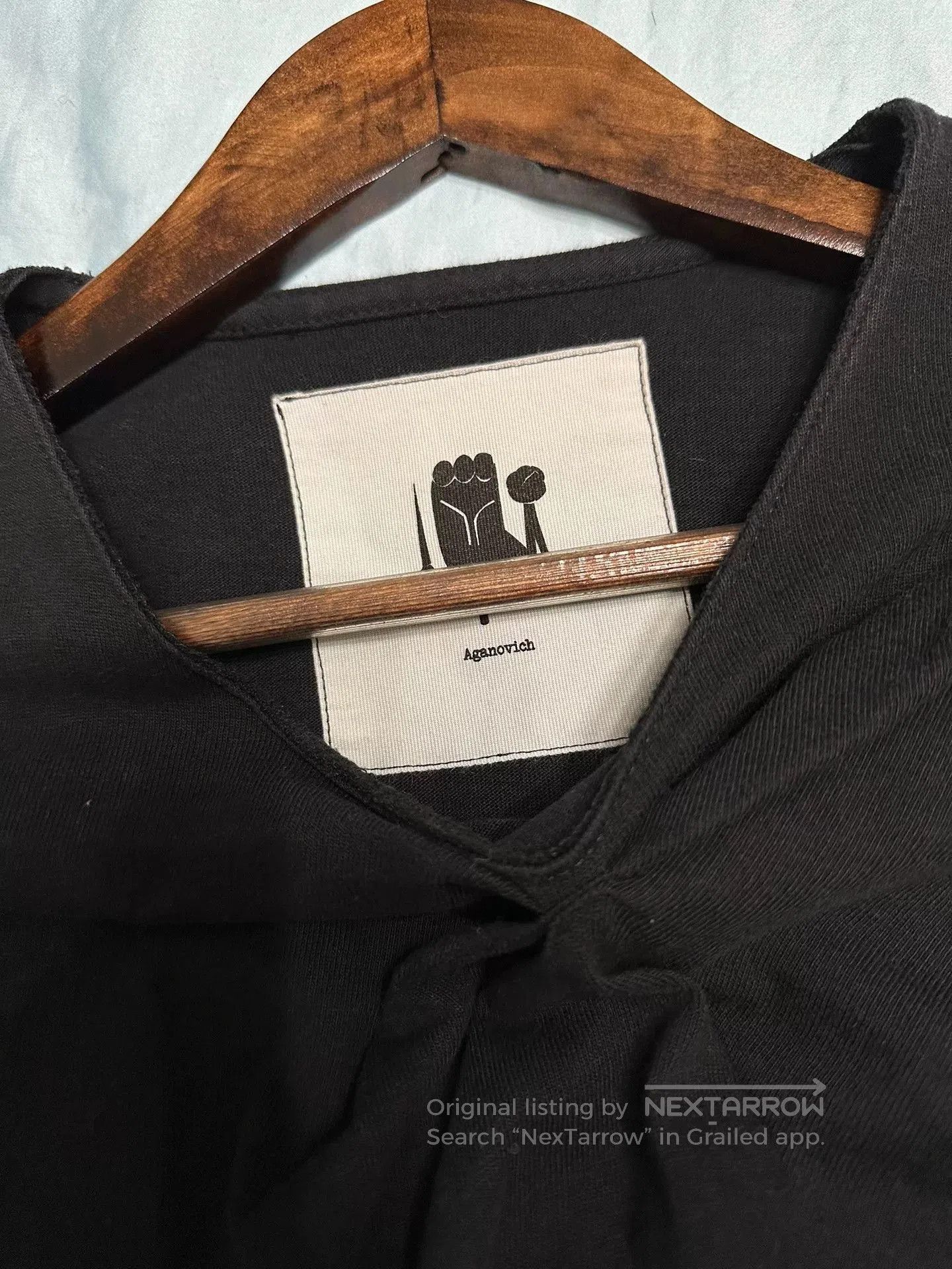 Aganovich AGANOVICH Short Sleeve Black Top. Size S / US 4 / IT 40 - 3 Thumbnail