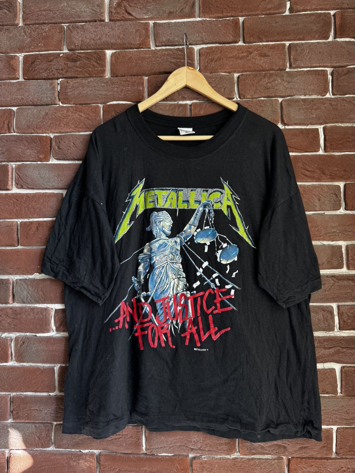 Band Tees Vintage OG 1988 METALLICA And Justice For All Metal Band Tee Size US XL / EU 56 / 4 - 1 Thumbnail