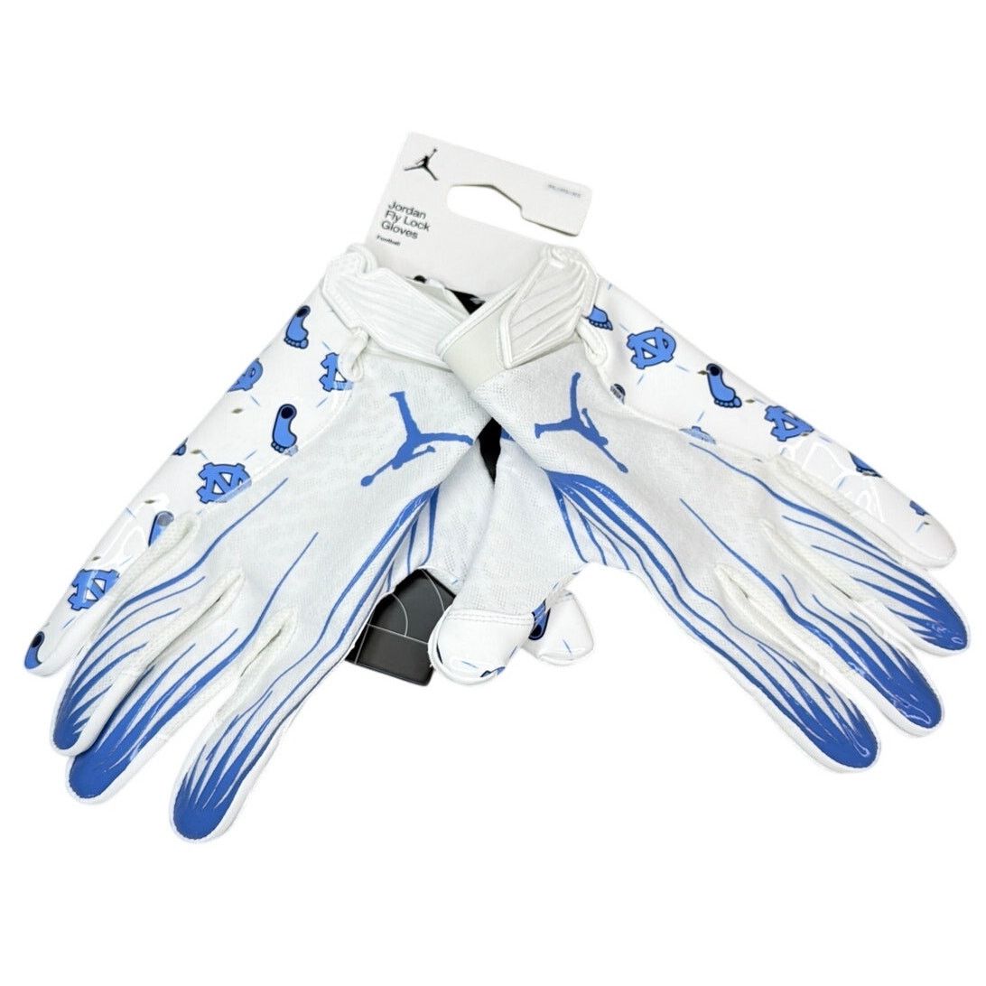 Jordan Brand Nike Jordan UNC Tar Heels Team Issue Fly Lock Gloves Sz 3XL Size ONE SIZE - 3 Thumbnail