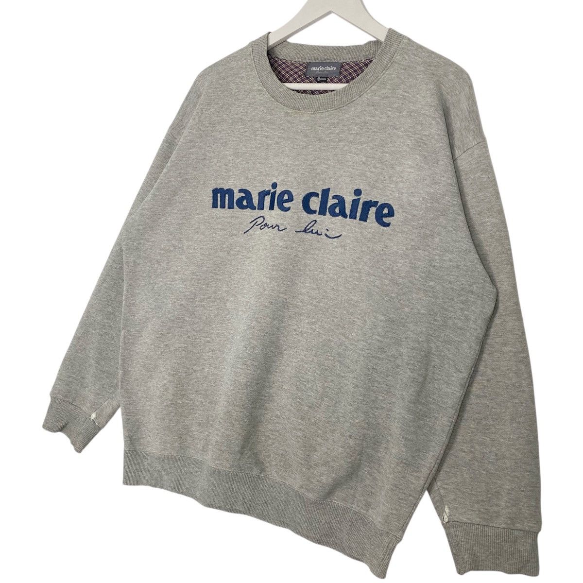 Other Vintage Marie Claire Sweatshirt Crewneck Grey Big Logo Size US M / EU 48-50 / 2 - 2 Thumbnail