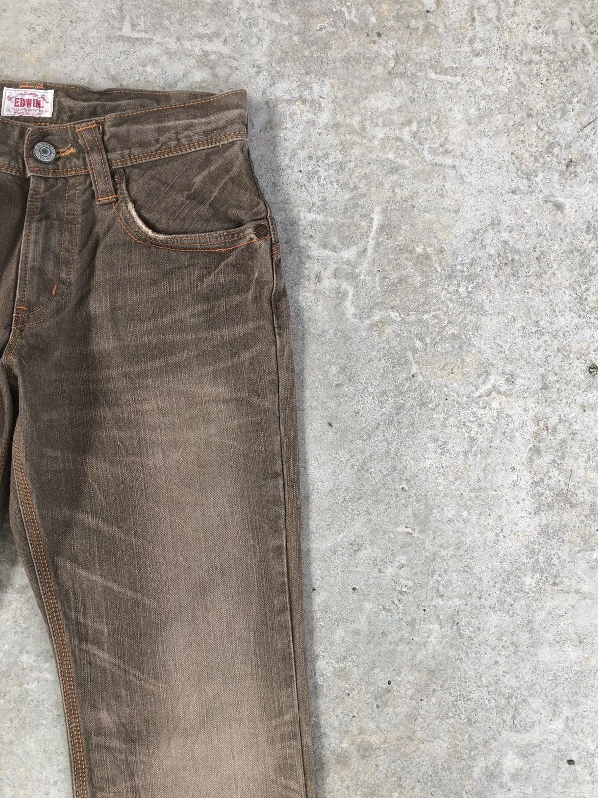 If Six Was Nine Japanese Edwin Exclusive Flared Jeans Distressed Bootcut Size US 31 - 5 Thumbnail