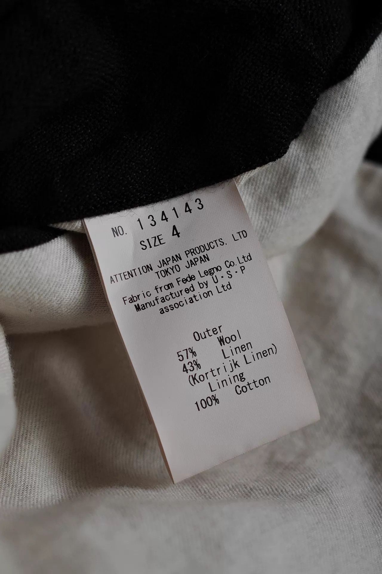 Vlas Blomme Vlas Blomme 00s Collarless Wool-Linen Blend Jacket Size US XL / EU 56 / 4 - 7 Thumbnail