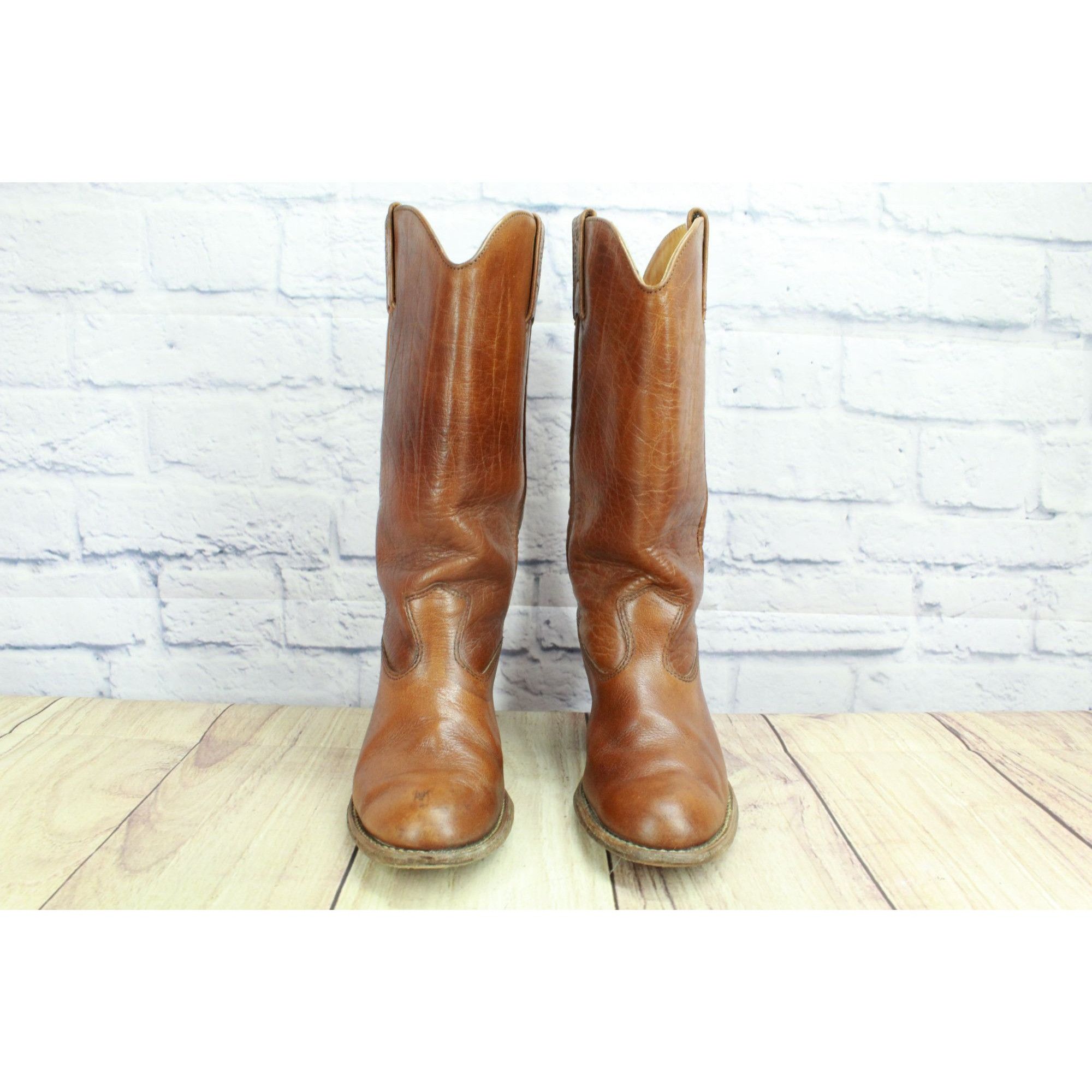 Other Vintage Bort Carleton Boots Men's Size 6.5 M Brown Leather P Size US 6.5 / EU 39-40 - 4 Thumbnail