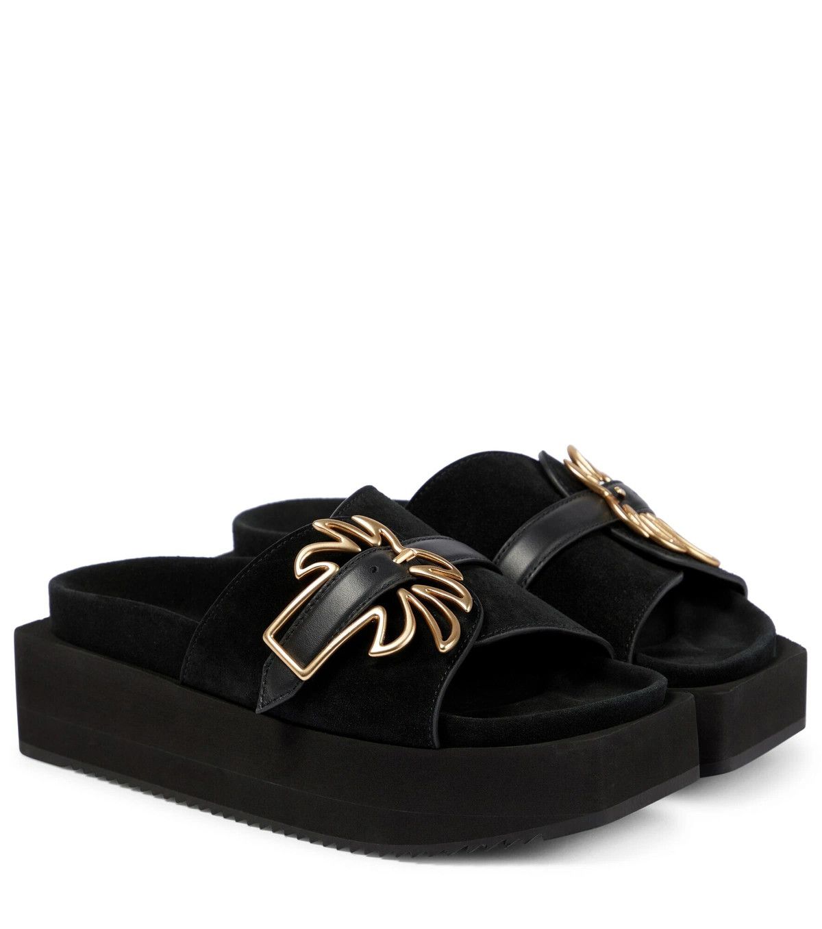 Palm Angels o1y1125 Flats in Black Size US 8 / IT 38 - 1 Thumbnail