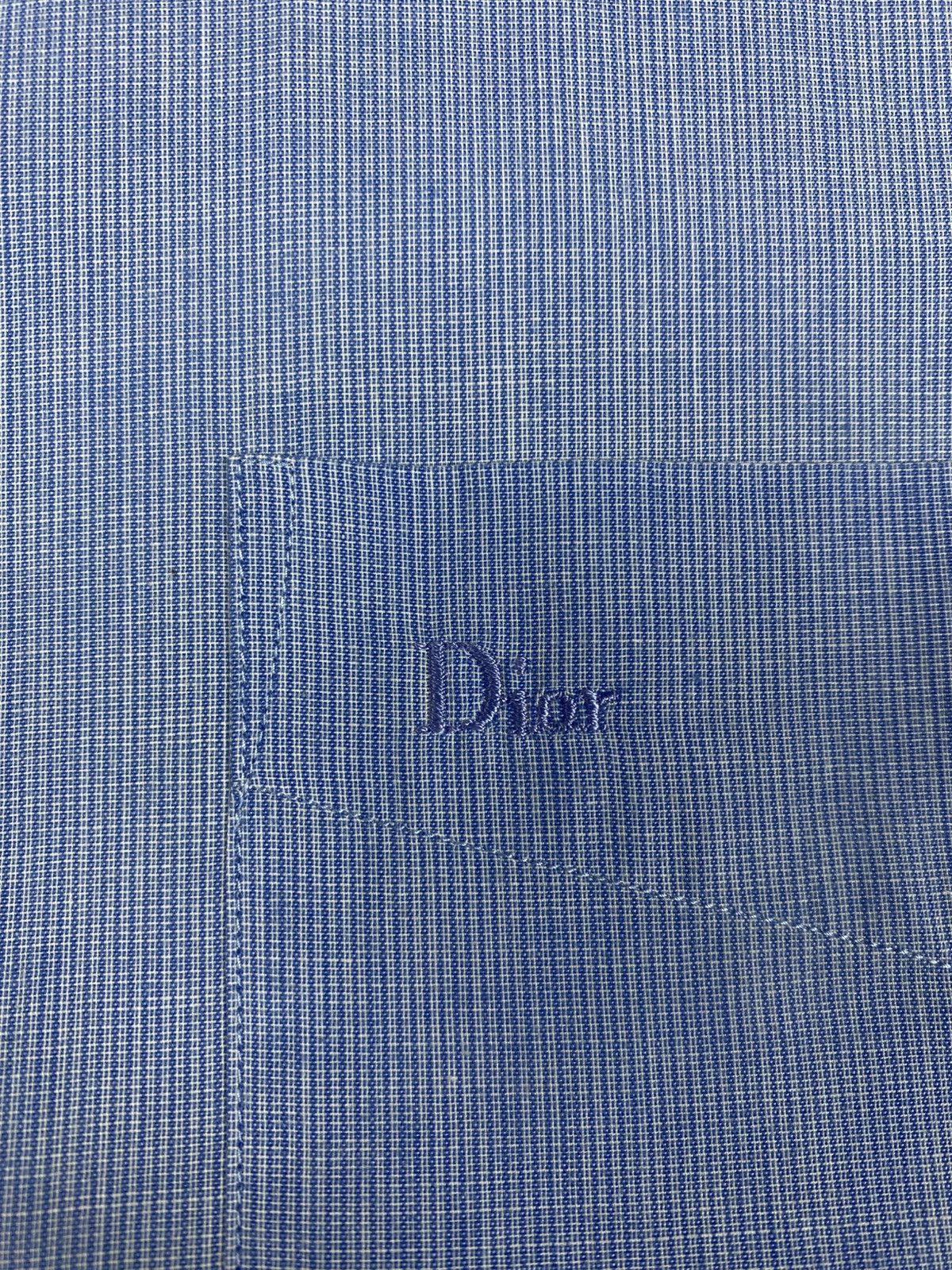 Dior Christian Dior Monsieur Blue Button Down Shirt Size 17 XL Size US XL / EU 56 / 4 - 7 Thumbnail