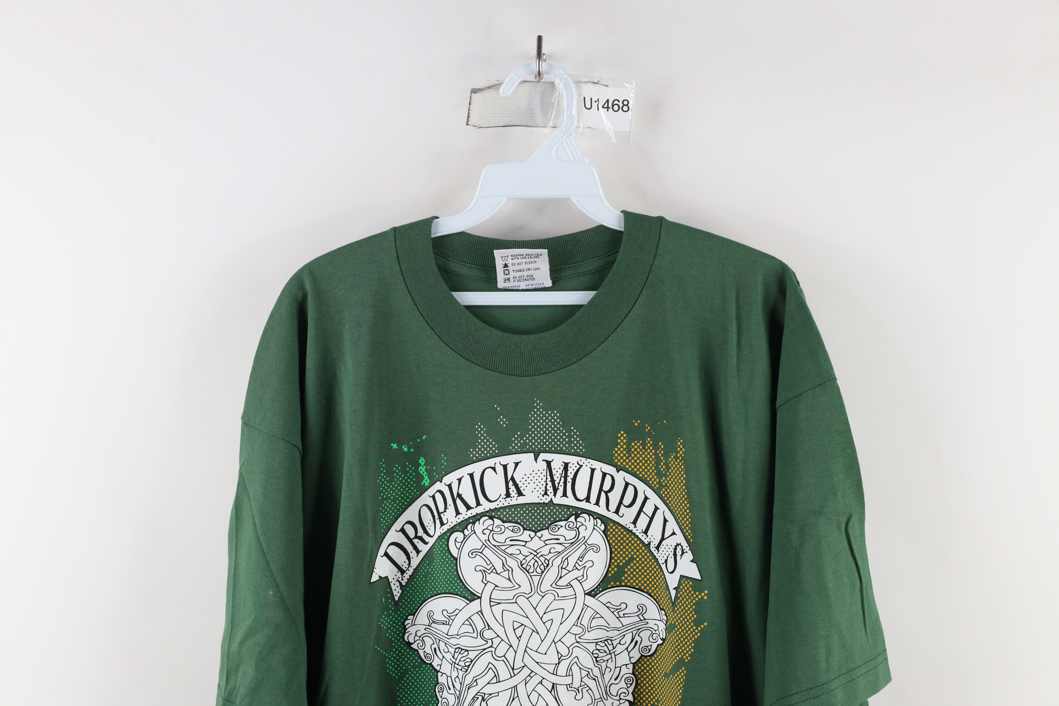 Vintage Vintage Y2K 2013 Dropkick Murphys Band T-Shirt Green USA Size US XL / EU 56 / 4 - 2 Thumbnail