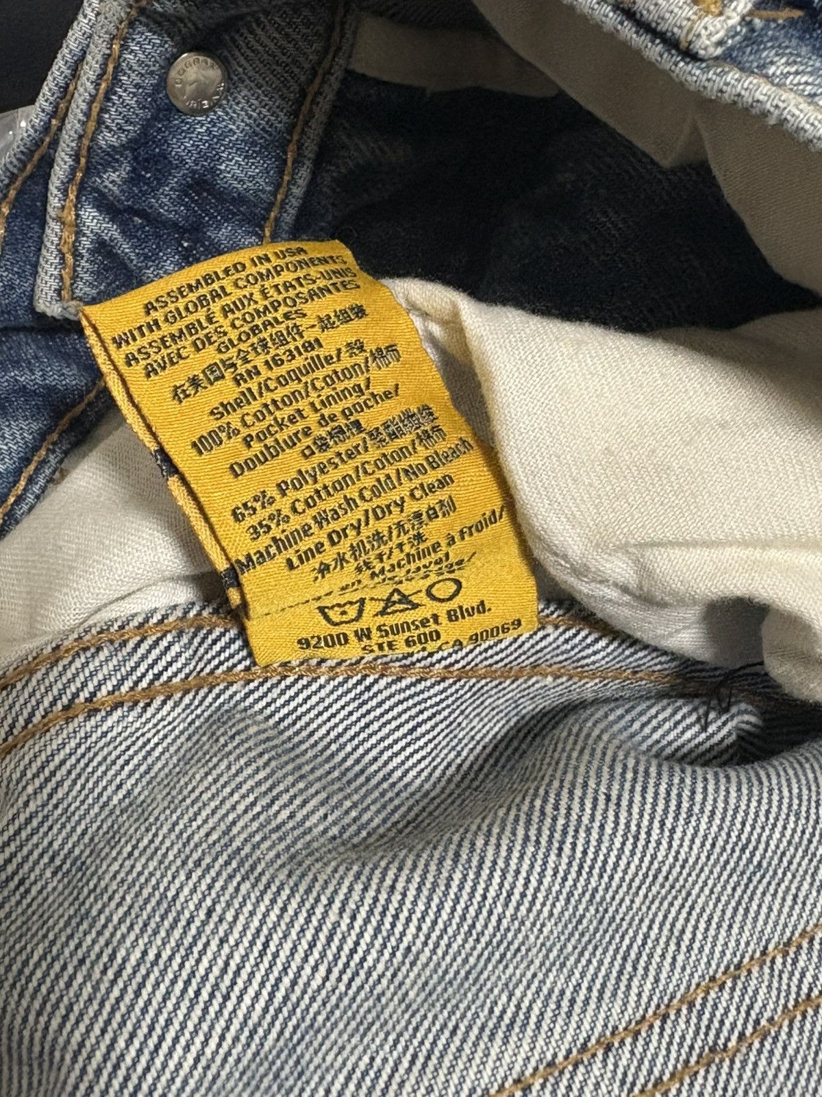 Rhude Rhude Reza Denim Double Knee Pant Size Small Size US 29 - 4 Thumbnail