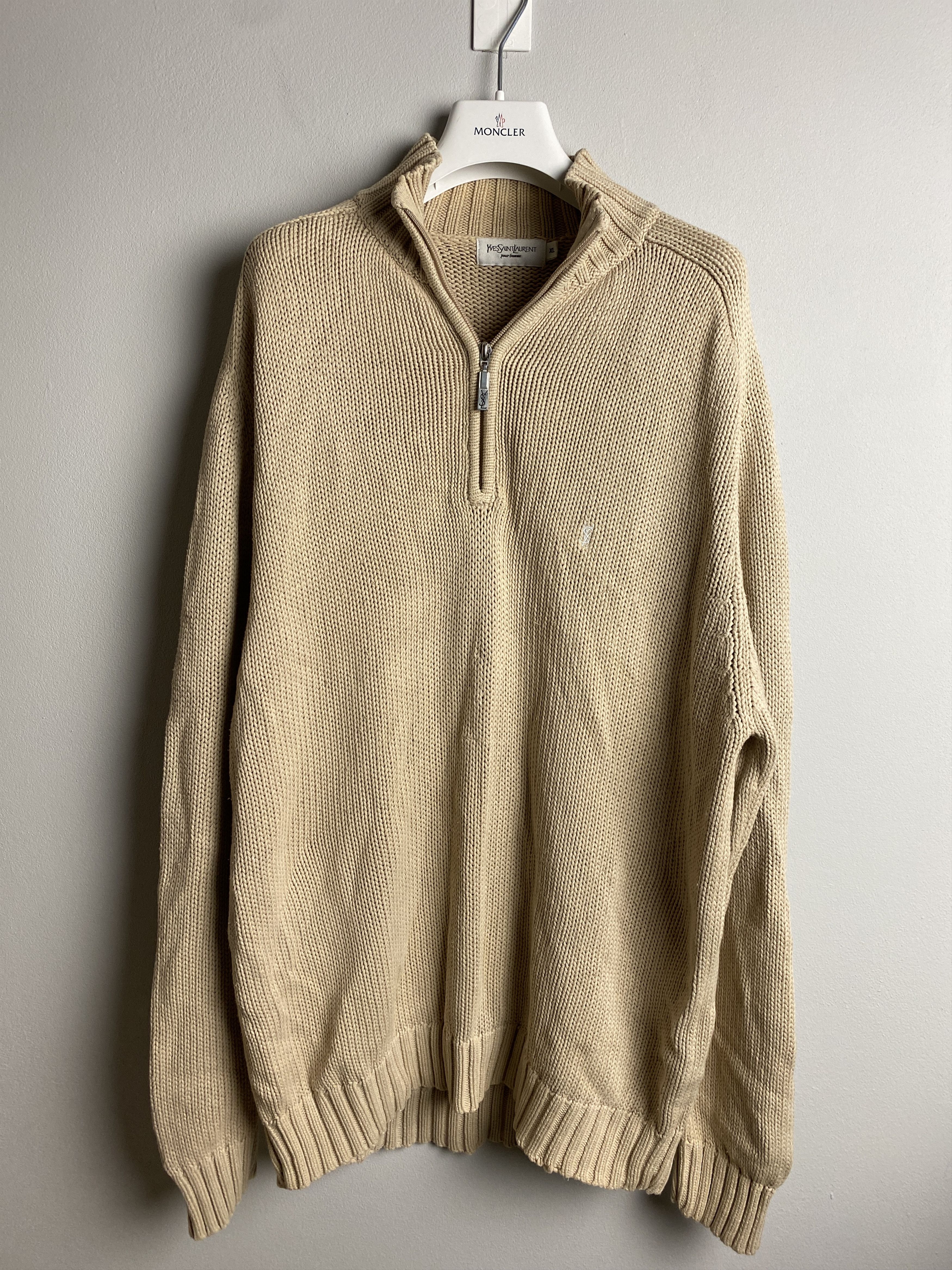 Yves Saint Laurent Half Zip Sweater | Grailed