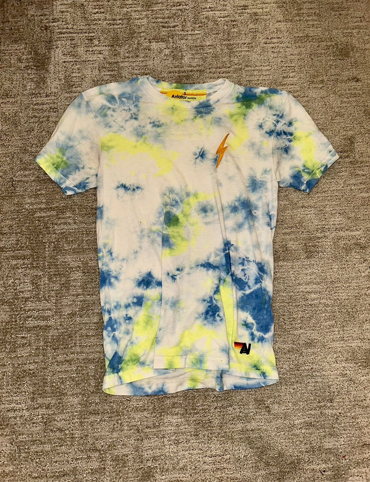 Aviator Nation Aviator Nation blue and green tye dyed t shirt Size S / US 4 / IT 40 - 2 Thumbnail