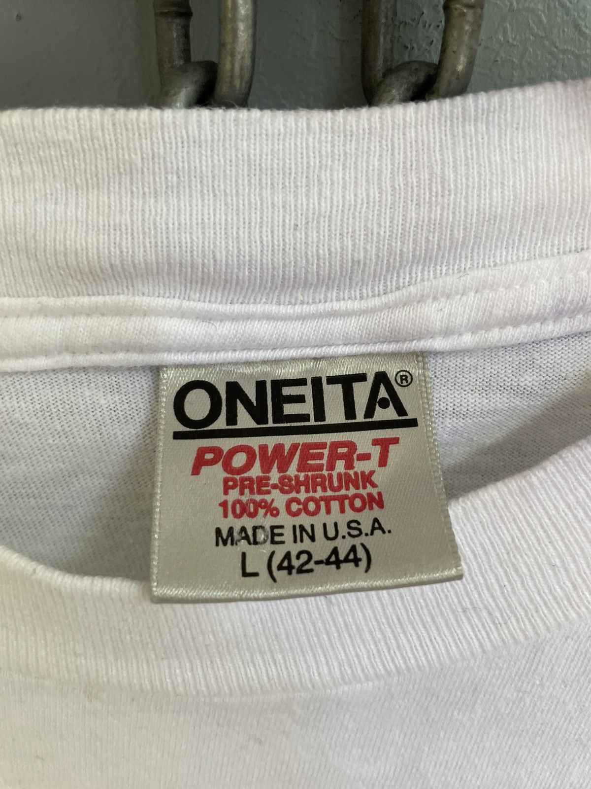 Vintage Vintage 90s Be Moderate both in work and love! T shirt Size US L / EU 52-54 / 3 - 5 Thumbnail