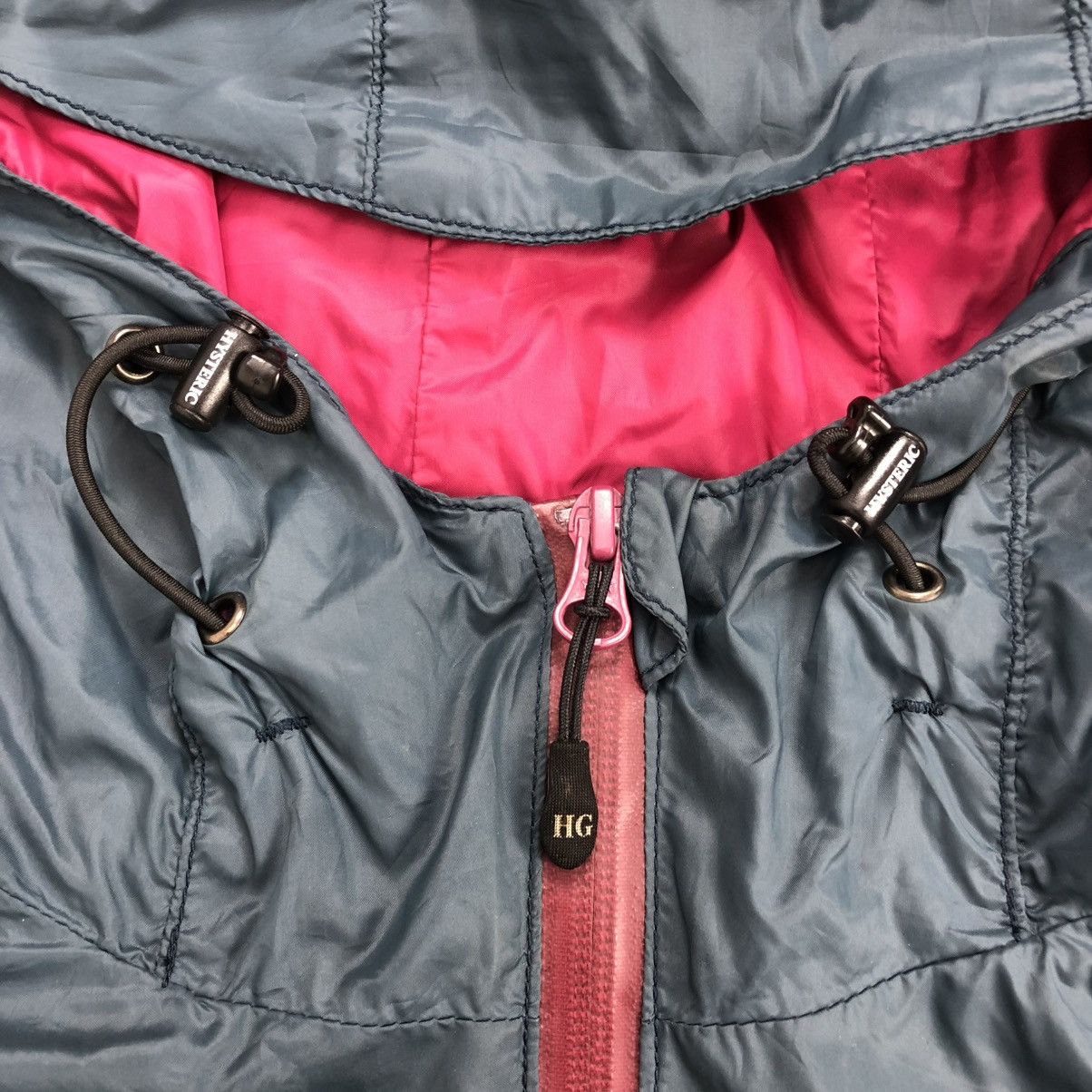 Hysteric Glamour 2000s Hysteric Glamour Two Tone Nylon Jacket Avant Garde Lgb Size US M / EU 48-50 / 2 - 10 Thumbnail