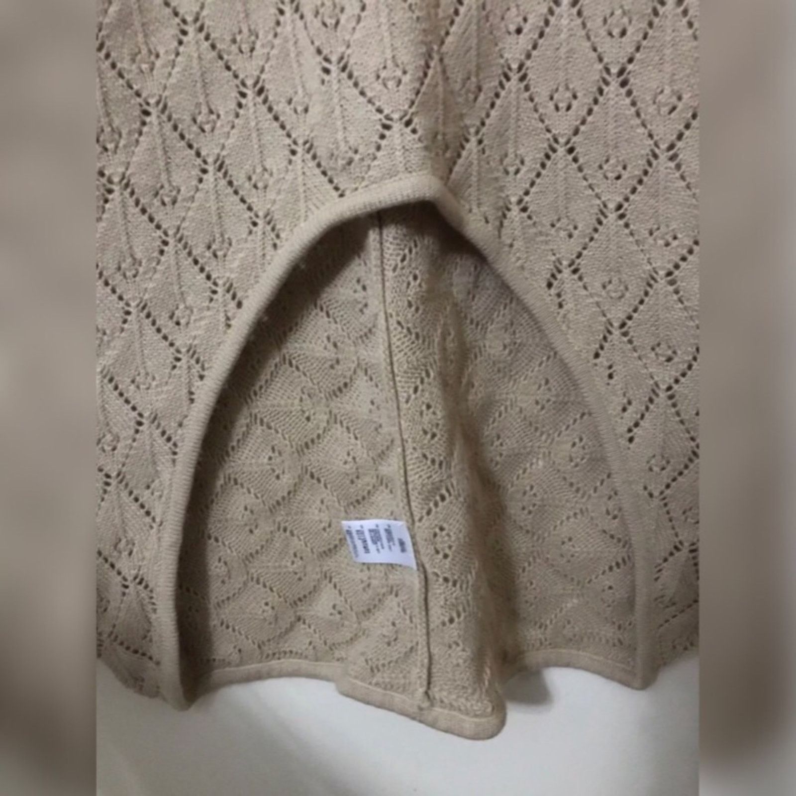 Other XXI Caramel Batwing 30% Wool Pullover Sweater/Poncho Size M / US 6-8 / IT 42-44 - 4 Thumbnail