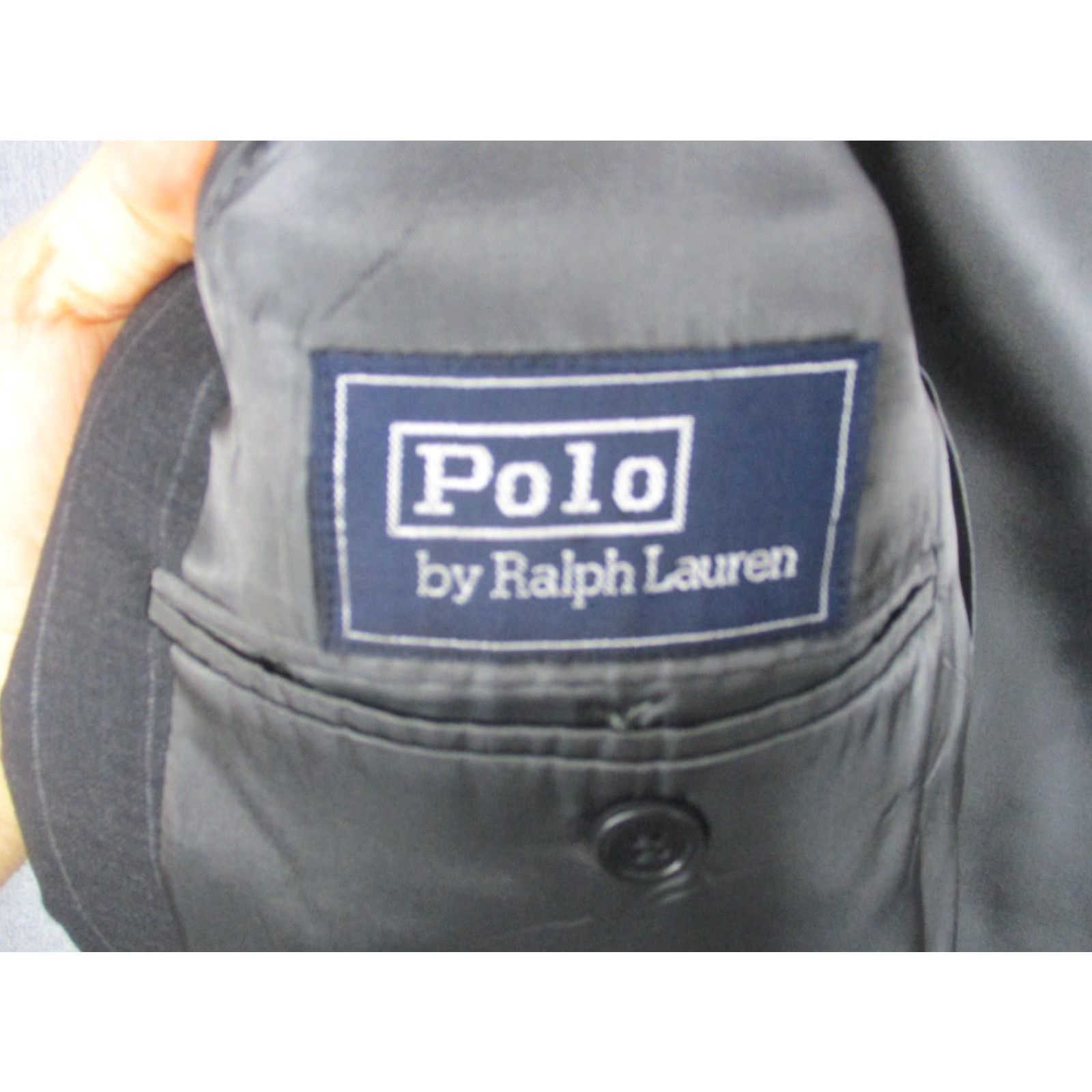 Polo Ralph Lauren Polo by Ralph Lauren Suit Jacket Men's Gray Pinstripe Wool 2-Button Notch Lapel Large 44 Regular Size US XXL / EU 58 / 5 - 5 Thumbnail