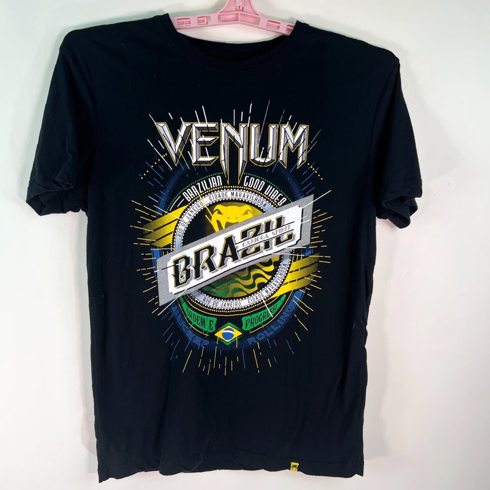 Vintage Venum Brazilian Good Vibes Carioca Spirit Mens Black Graphic T Shirt XL Size US XL / EU 56 / 4 - 2 Thumbnail