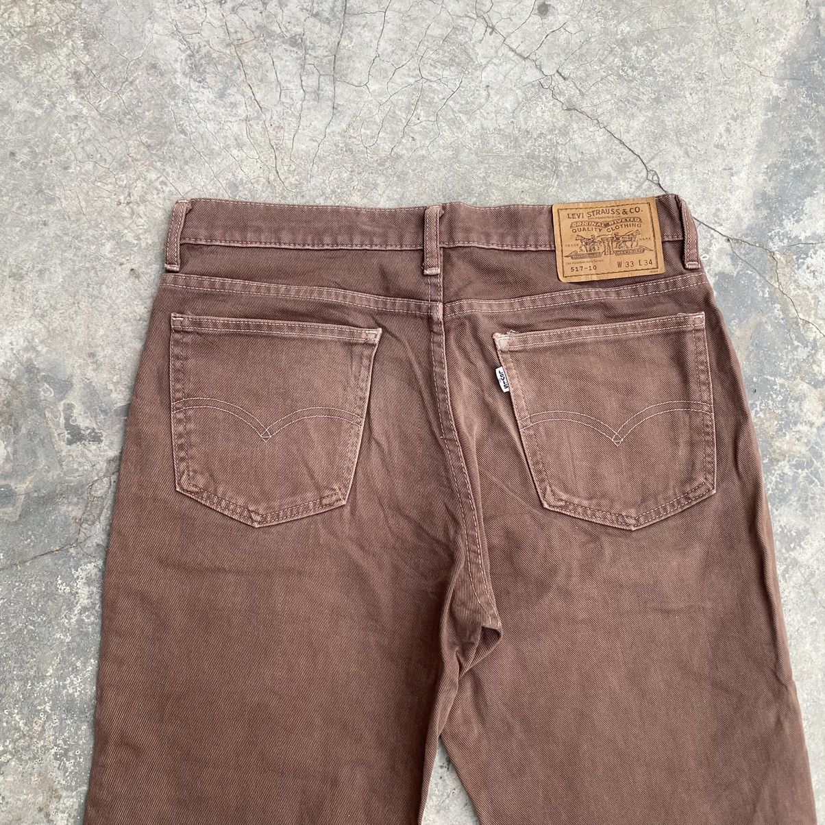 Levi's Vintage Clothing 96’ Lot 517-10 brown jeans LV008 Size US 33 - 4 Thumbnail