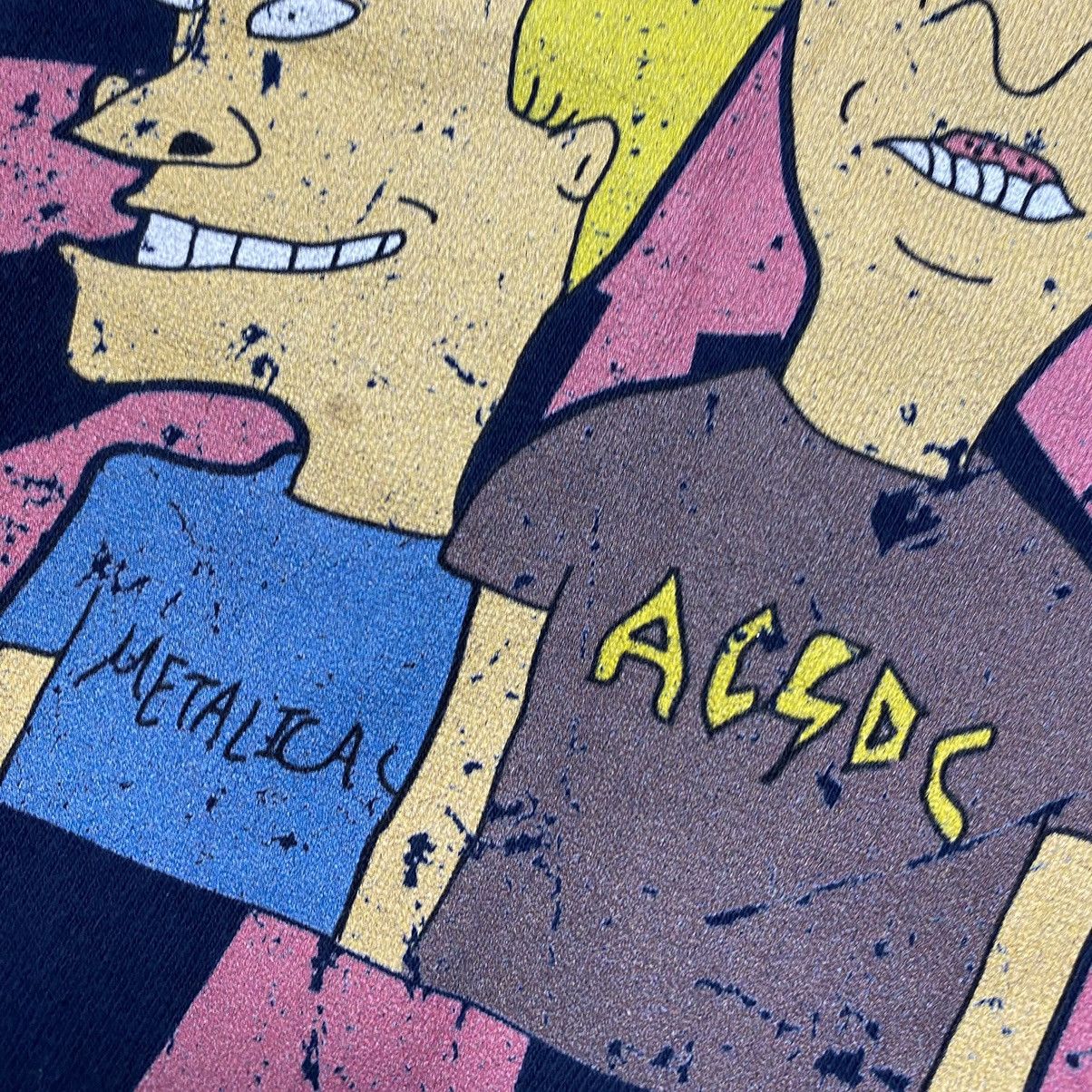 Cartoon Network Vintage Beavis & Batthead Big logo AC/DC x Metallica tee Size US S / EU 44-46 / 1 - 5 Thumbnail