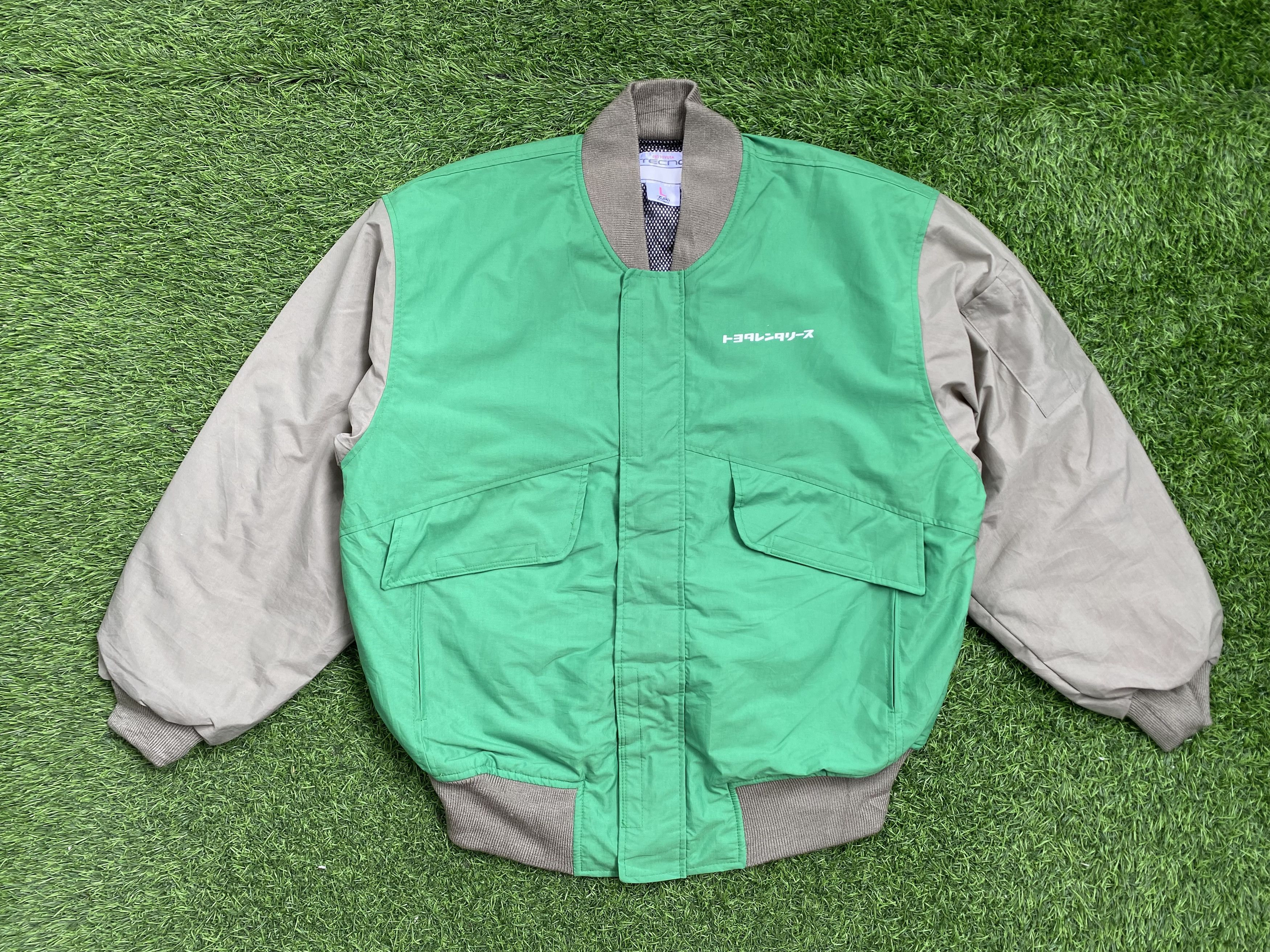 Japanese Brand Vintage Toyota Tecno Bomber Jacket Japan Spellout Size US L / EU 52-54 / 3 - 2 Thumbnail