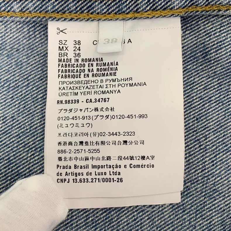 Prada Prada Size 38 Pocket logo triangle single-breasted lapel co Size US XXS / EU 40 - 8 Thumbnail