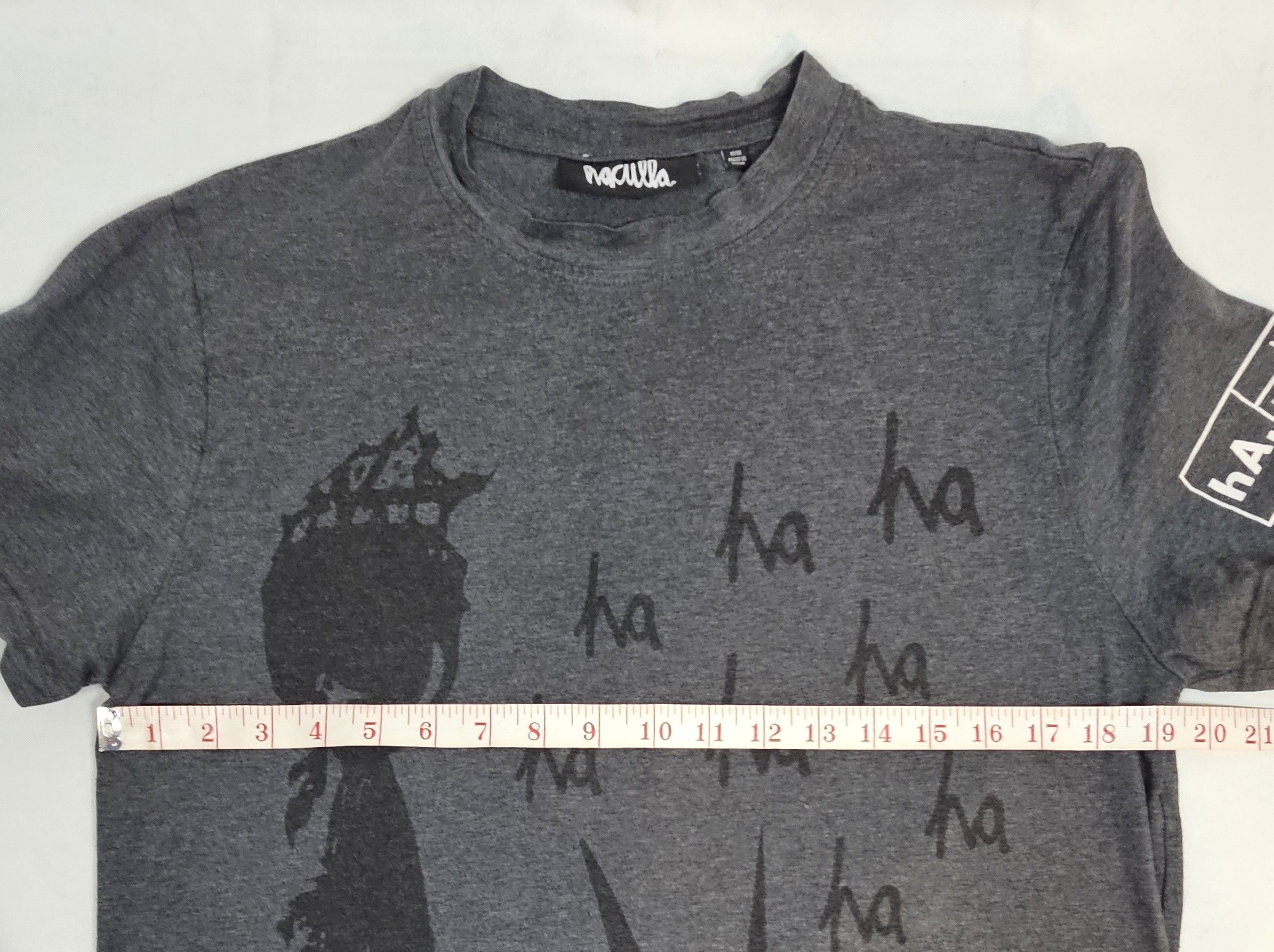 Haculla HACULLA Haha Liberty Drop Shoulder T-Shirt, Grey Medium EUC Size US M / EU 48-50 / 2 - 7 Thumbnail