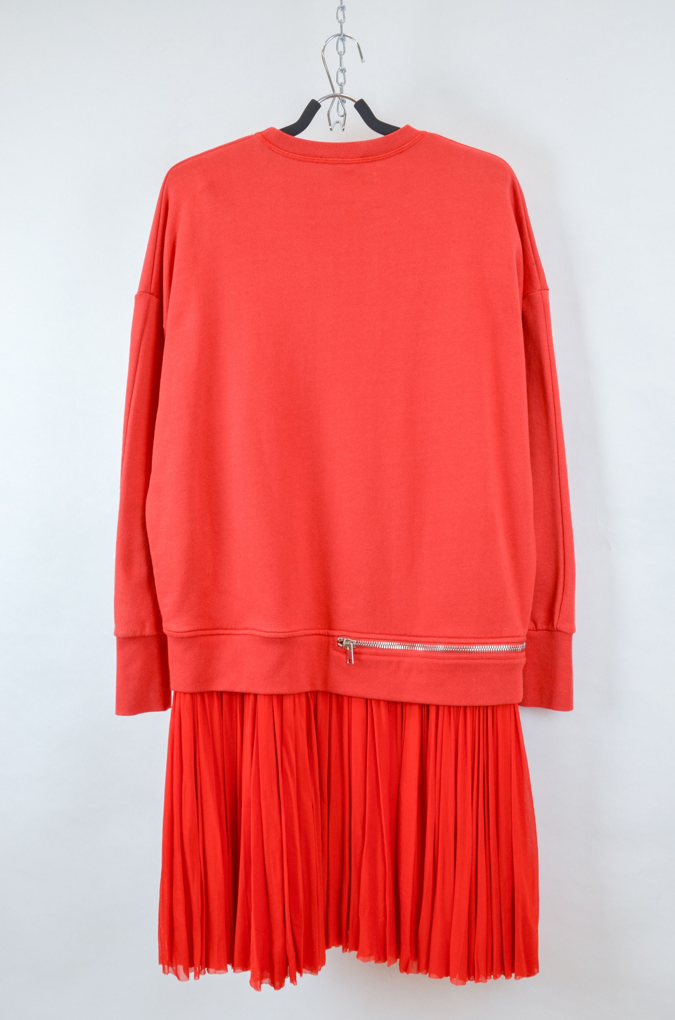 Alexander McQueen Alexander McQueen Red Draped Luxe Sweatshirt Style Dress 42 Size M / US 6-8 / IT 42-44 - 2 Thumbnail