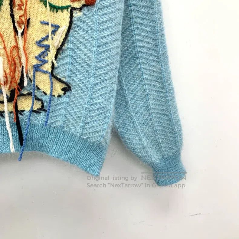 Gucci Gucci Blue rabbit tassel embroidered horsehair round-neck Size XS / US 0-2 / IT 36-38 - 4 Thumbnail