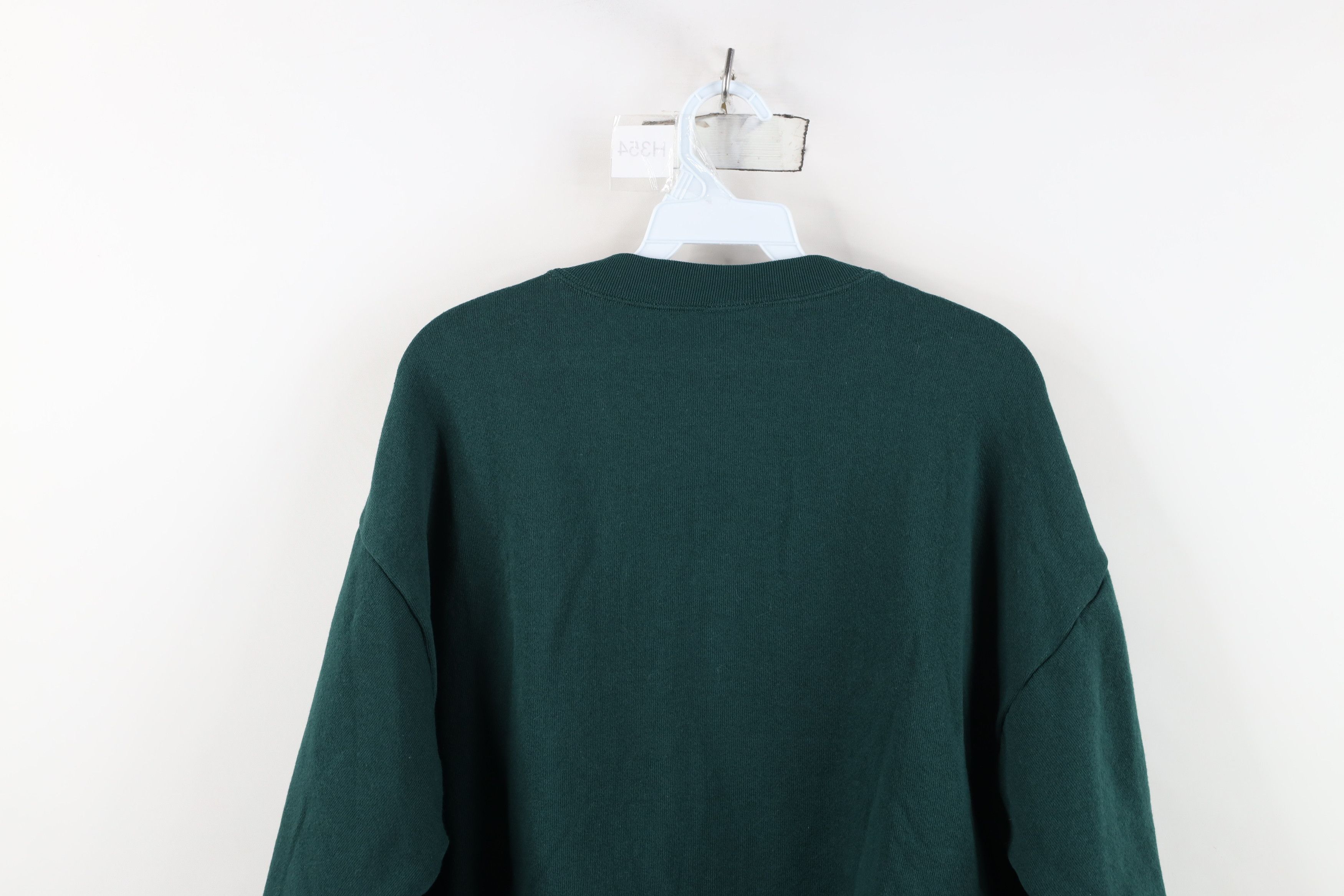 Vintage Vintage 90s Looney Tunes Blank Crewneck Sweatshirt Green USA Size M / US 6-8 / IT 42-44 - 10 Thumbnail