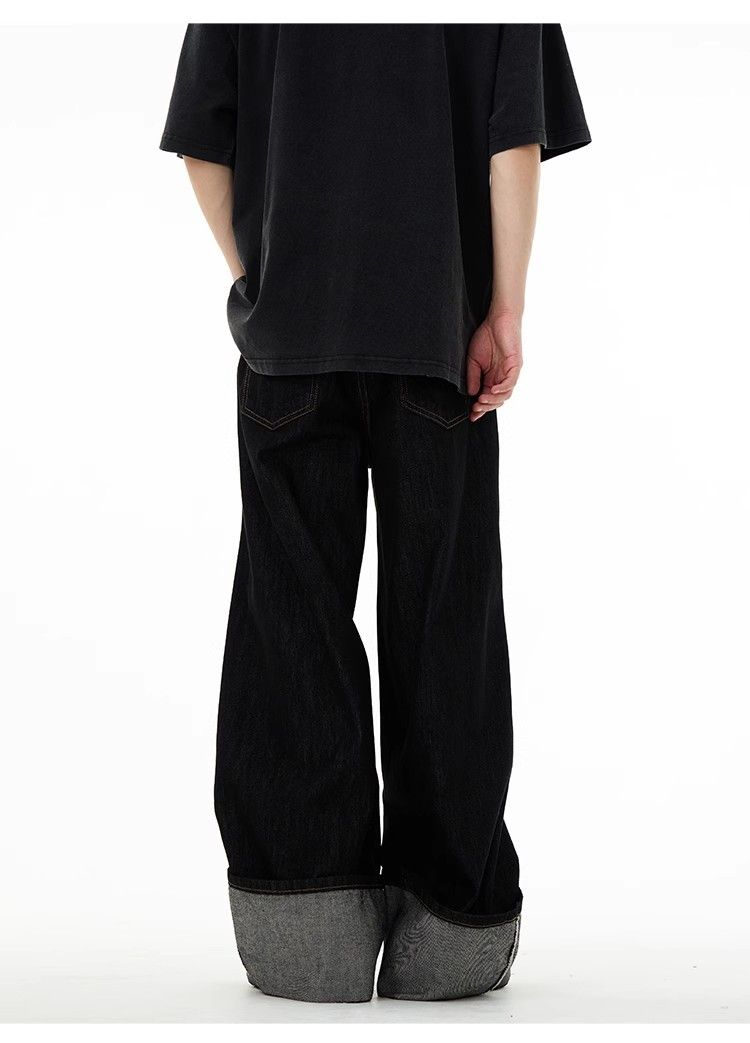 Japanese Brand × Jean Loose fitting straight leg wide leg jeans Size US 30 / EU 46 - 2 Thumbnail