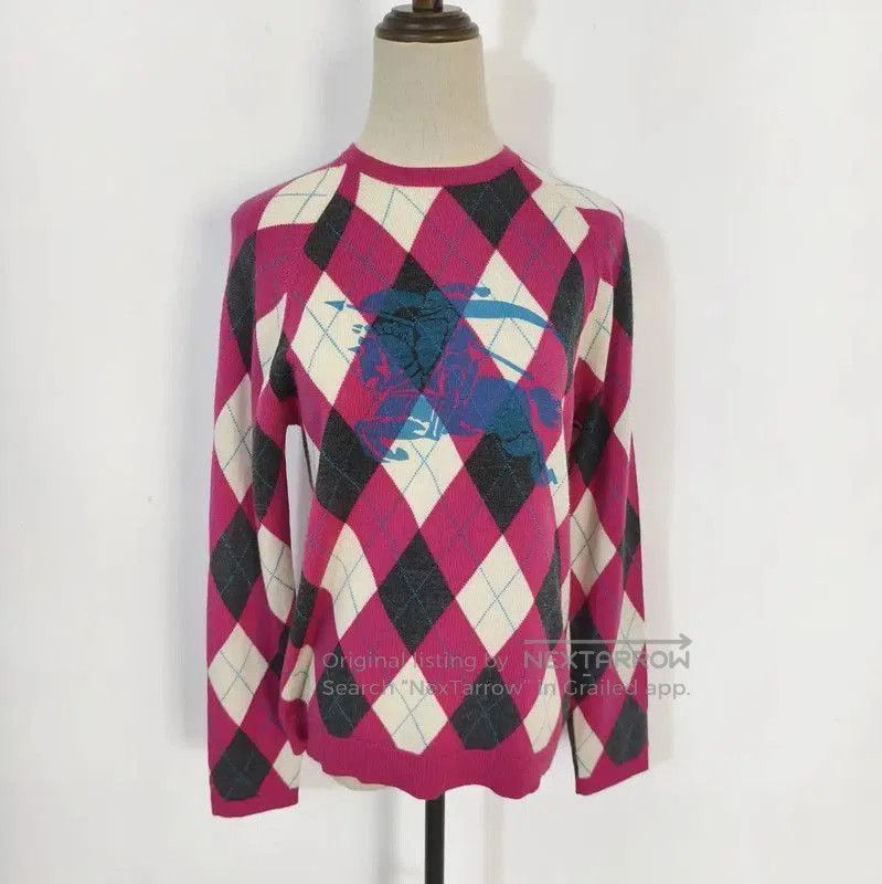 Burberry Burberry Multi-Color Wool Argyle Knit Sweater. Size M / US 6-8 / IT 42-44 - 1 Thumbnail