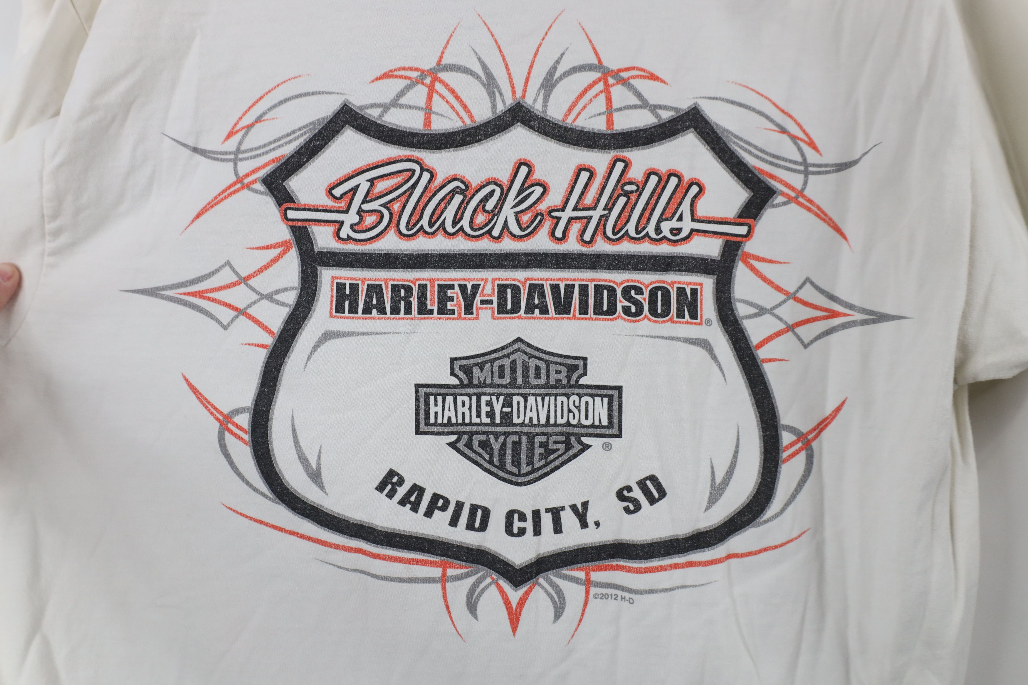 Harley Davidson × Vintage Vintage Y2K Harley Davidson Tribal Fire Flames T-Shirt Size US M / EU 48-50 / 2 - 13 Thumbnail