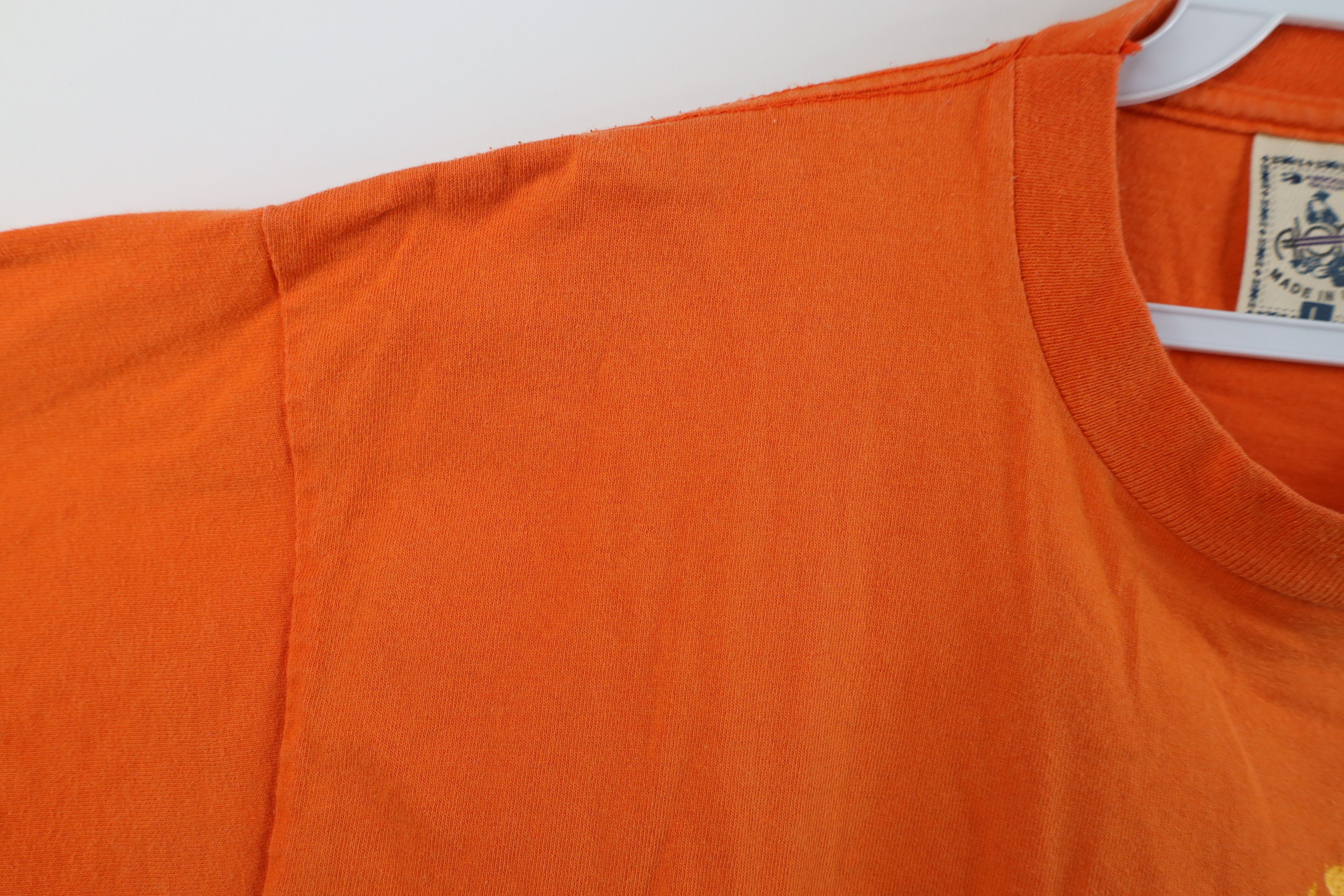 Vintage Vintage 90s City Michigan Tribal Sun T-Shirt Orange USA Size US L / EU 52-54 / 3 - 6 Thumbnail