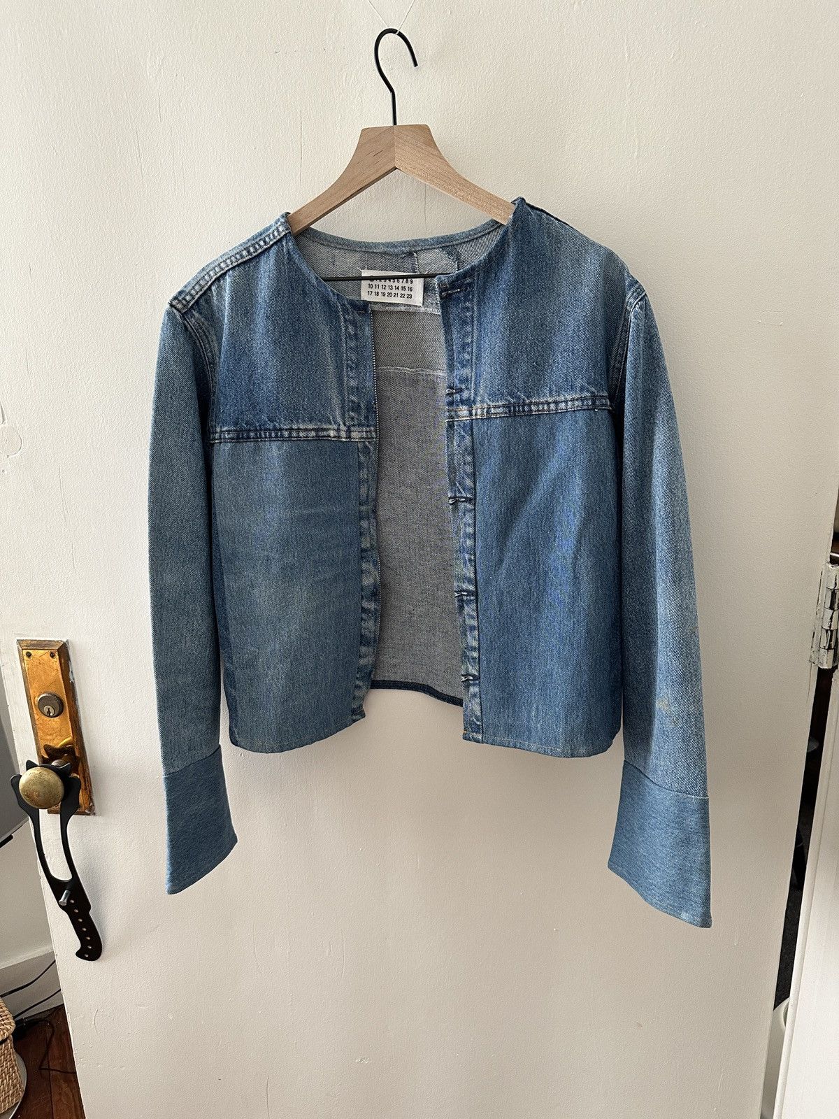 Maison Margiela Margiela Artisanal Reworked Denim Racer Moto Jacket Size US S / EU 44-46 / 1 - 3 Thumbnail