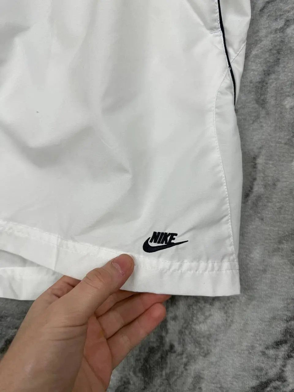 Nike Vintage Nike Shorts 00s Swoosh Striped Y2K Size US 36 / EU 52 - 2 Thumbnail