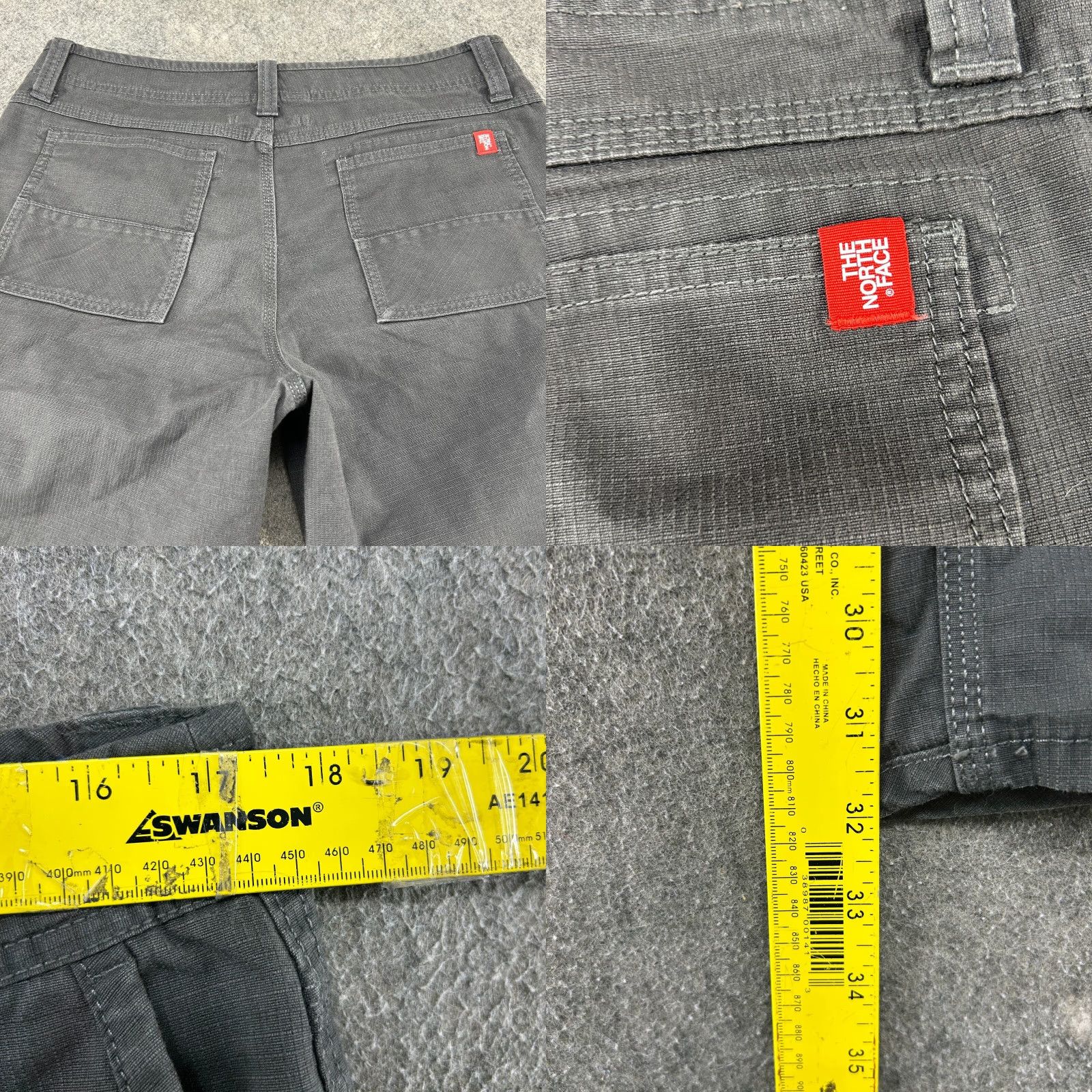 The North Face North Face Pants Mens 34x32 Gray Cotton Ripstop Cargo Pocket Hiking Climbing Regular Inseam 32 Job? Size US 34 / EU 50 - 8 Thumbnail