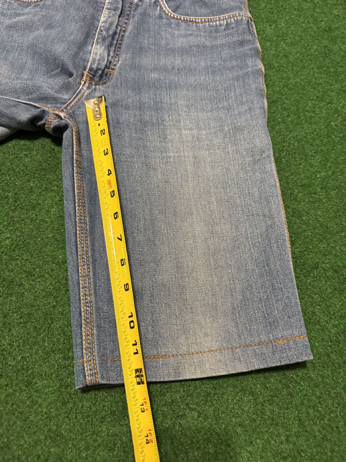 Vintage Vintage Zeppelin Jorts 30 12” Skater Grunge Denim Shorts Size US 30 / EU 46 - 7 Thumbnail