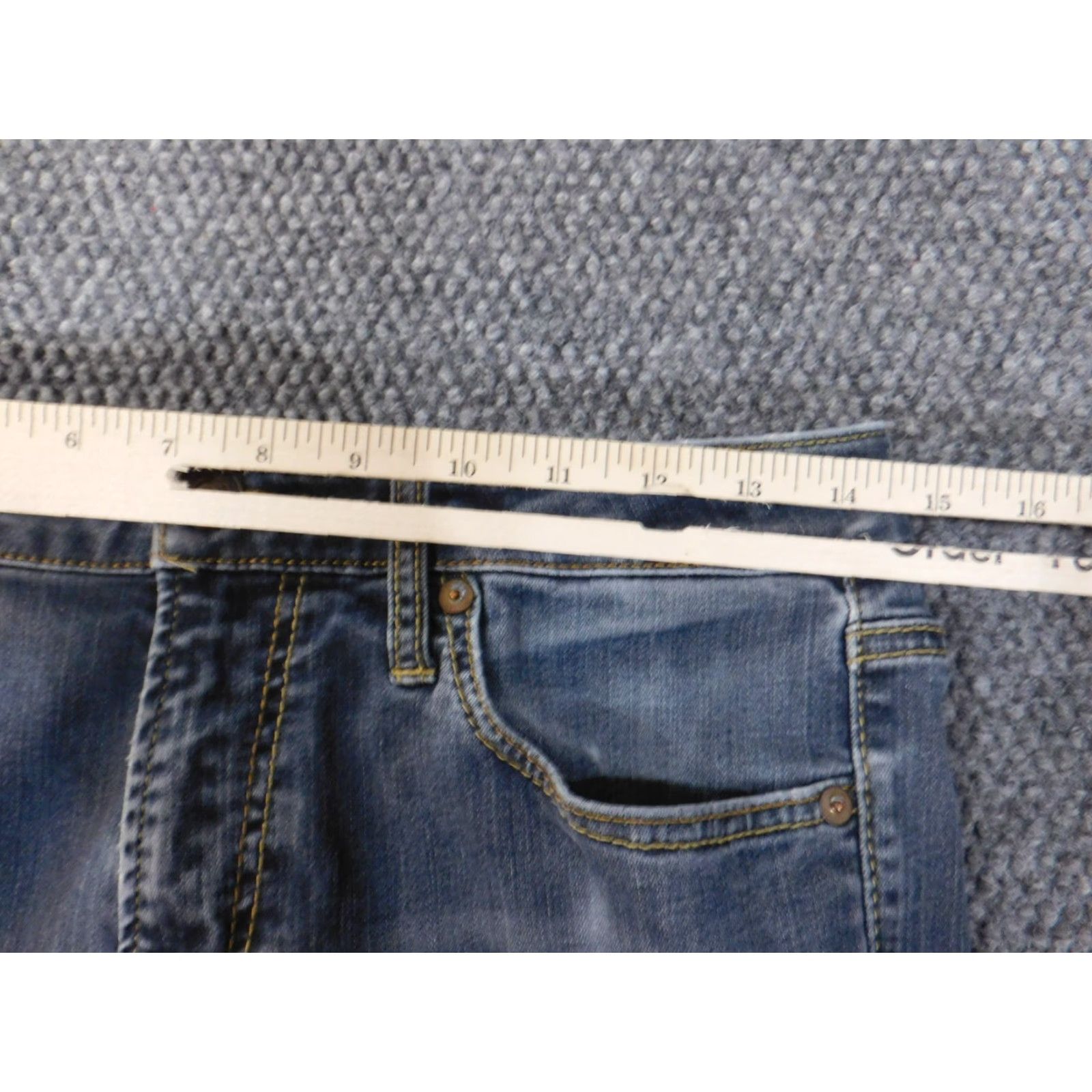 American Eagle Outfitters American Eagle Outfitters Jeans Mens 30x32 Blue Slim Straight Distressed Flex Stretch Denim Size US 30 / EU 46 - 5 Thumbnail