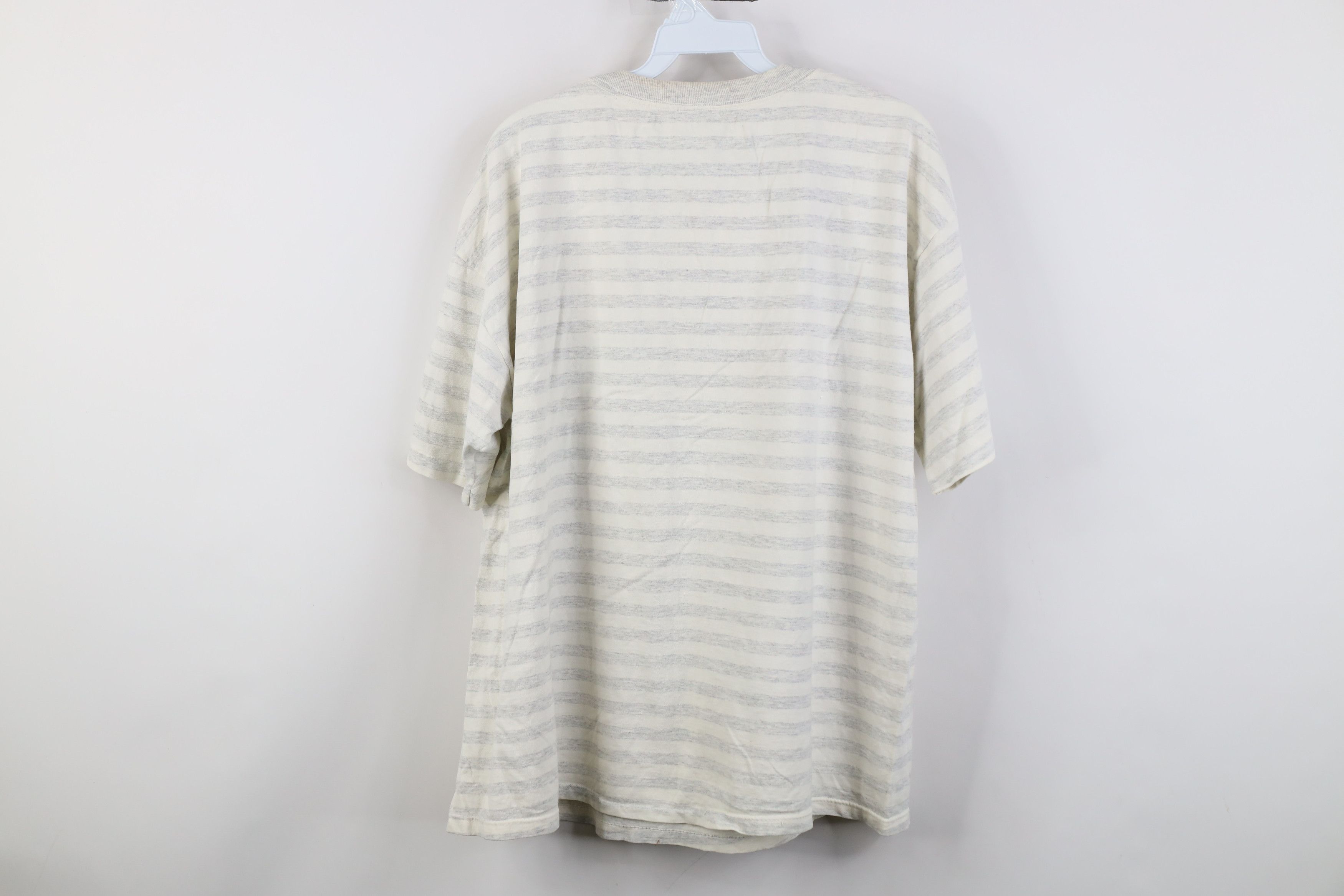 Vintage Vintage 90s Streetwear Art Striped Short Sleeve T-Shirt USA Size L / US 10 / IT 46 - 11 Thumbnail