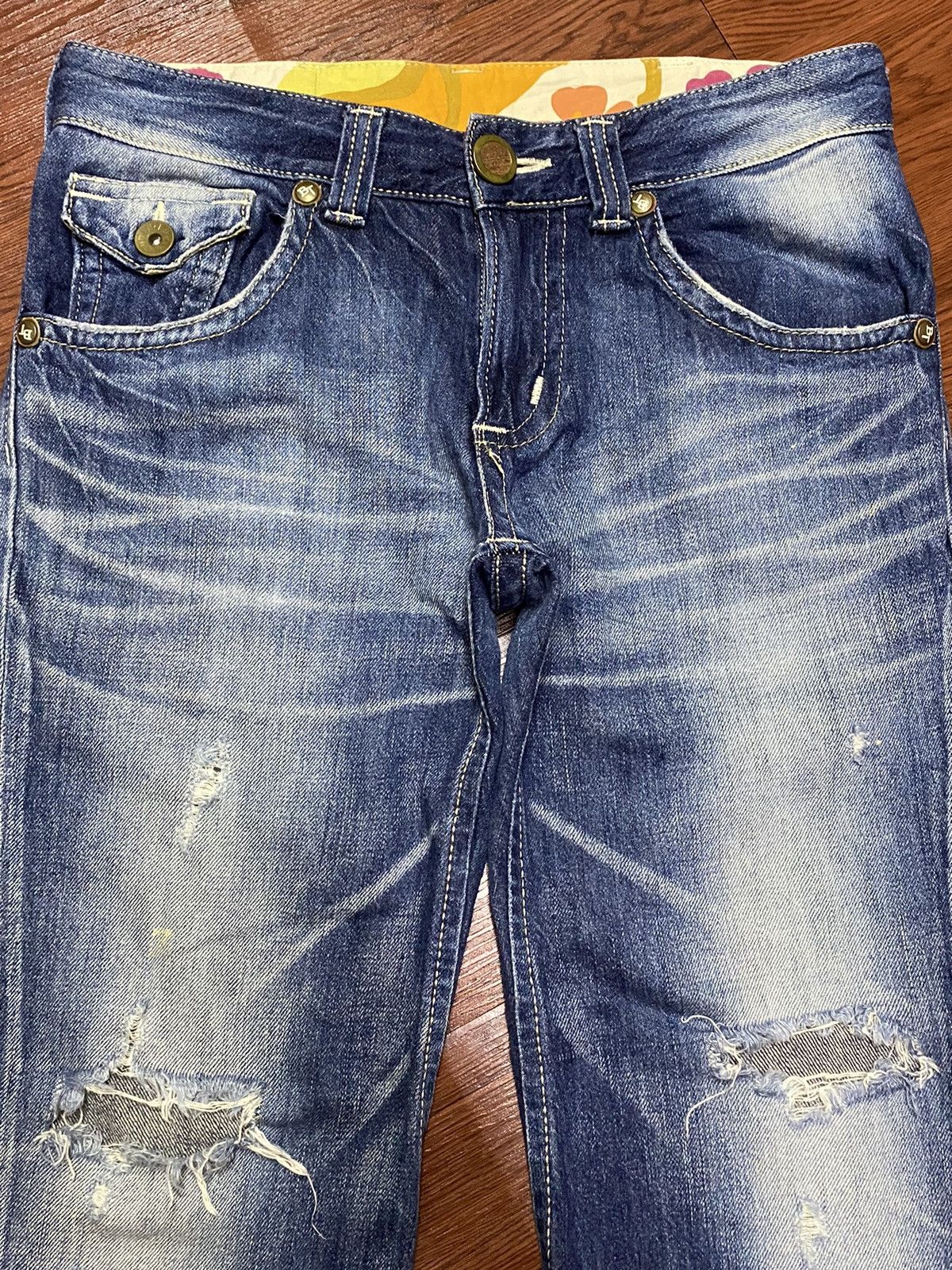 Edwin Vintage Edwin Blue Trip Whisker Flare Jeans Size US 33 - 3 Thumbnail