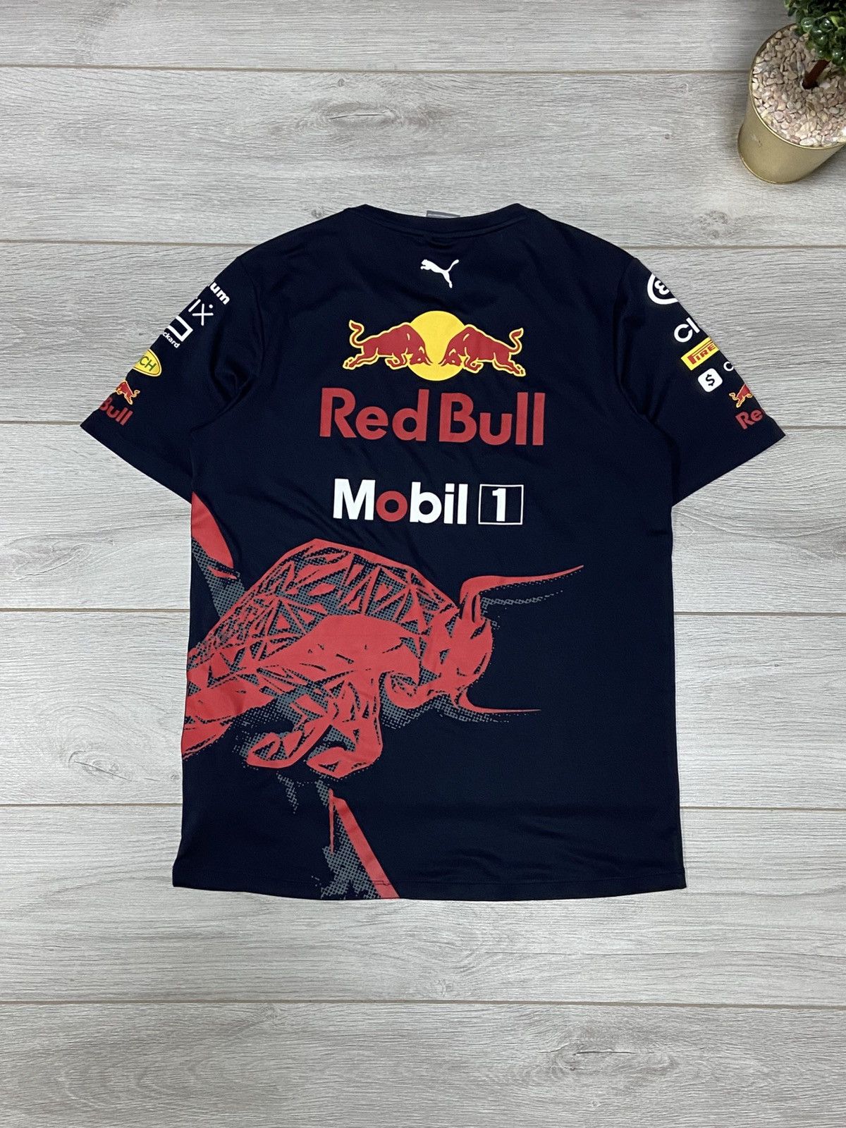 Puma × Red Bull Puma Red Bull over print big logo racing t-shirt Pirelli Size US S / EU 44-46 / 1 - 1 Thumbnail