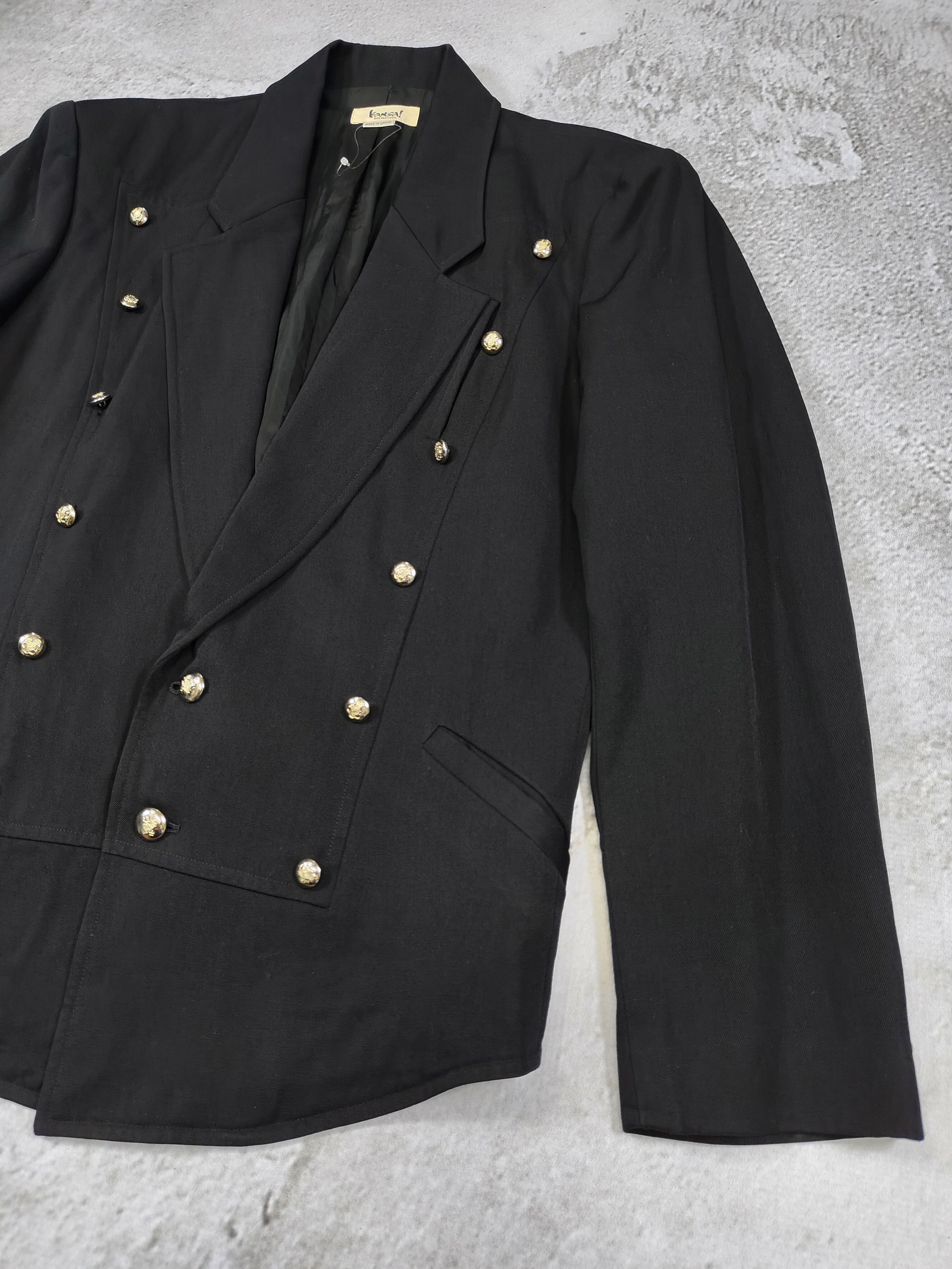Kansai Yamamoto 80s Kansai- Archive Tailoring Double Breasted Military Blaze Size US M / EU 48-50 / 2 - 2 Thumbnail