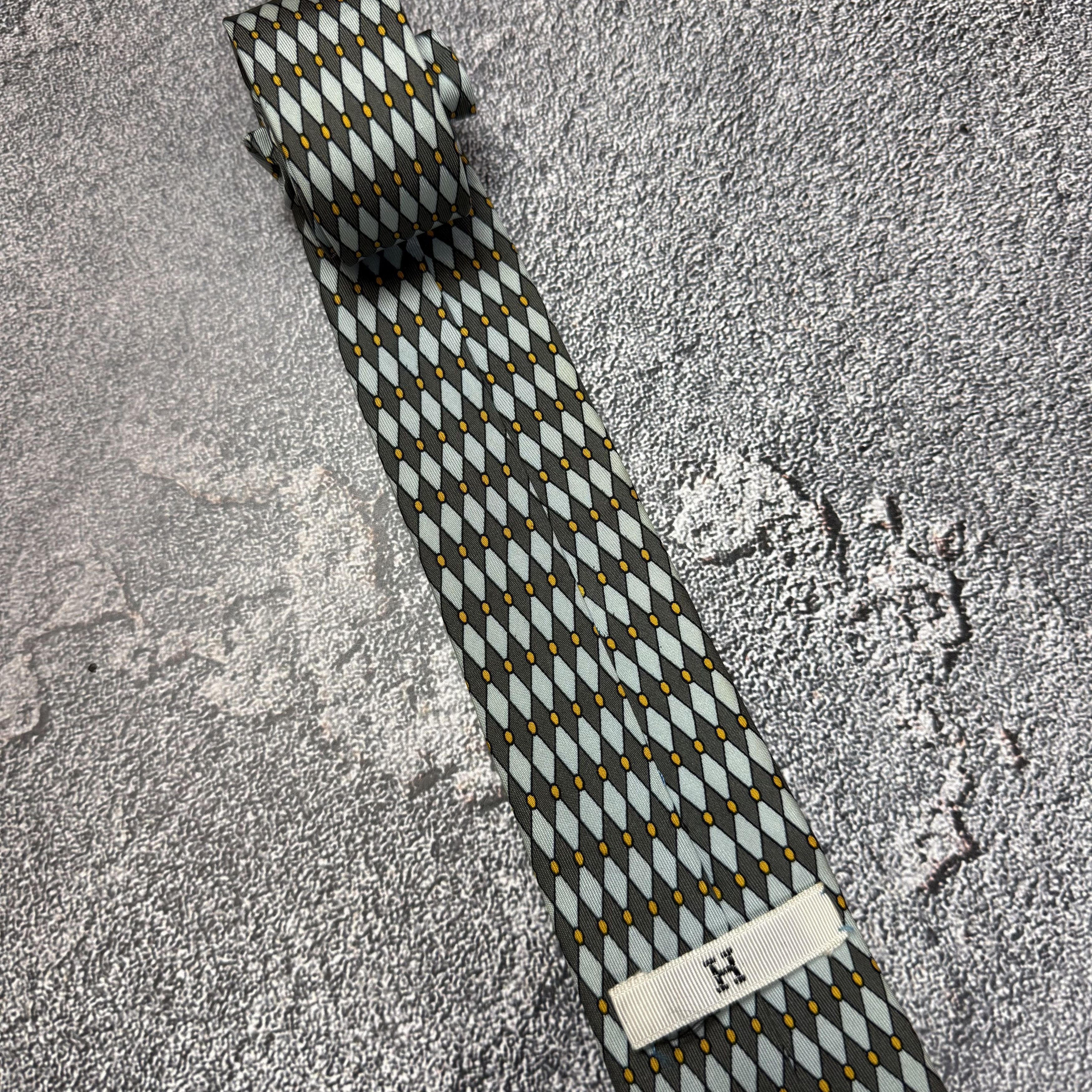 Hermes Hermes Silk Tie Very Vintage 192 UA Size ONE SIZE - 3 Thumbnail