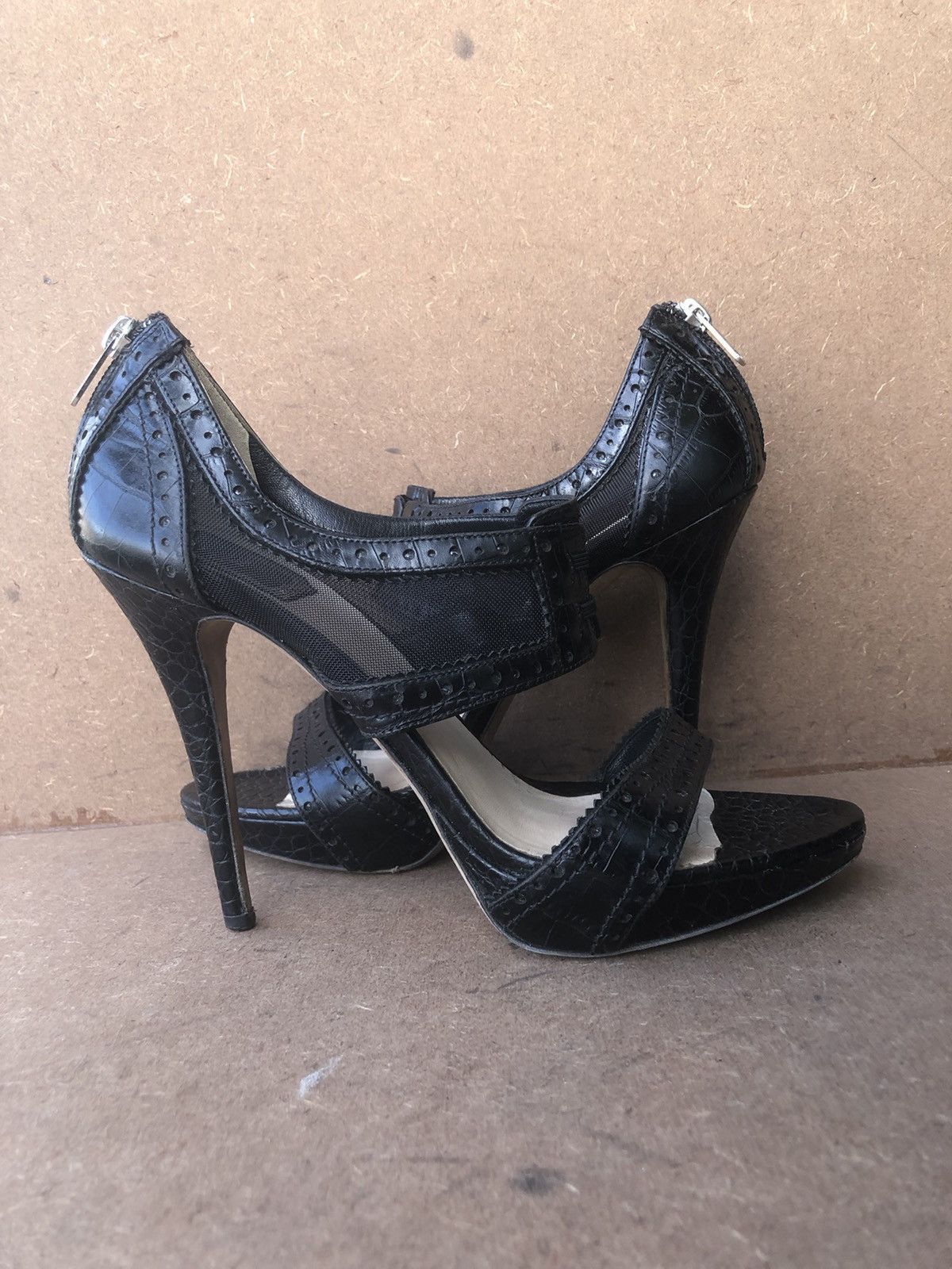 Christian Dior Monsieur Christian Dior Black Calfskin Leather Women’s Heels Size 40 Size US 10 / IT 40 - 7 Thumbnail